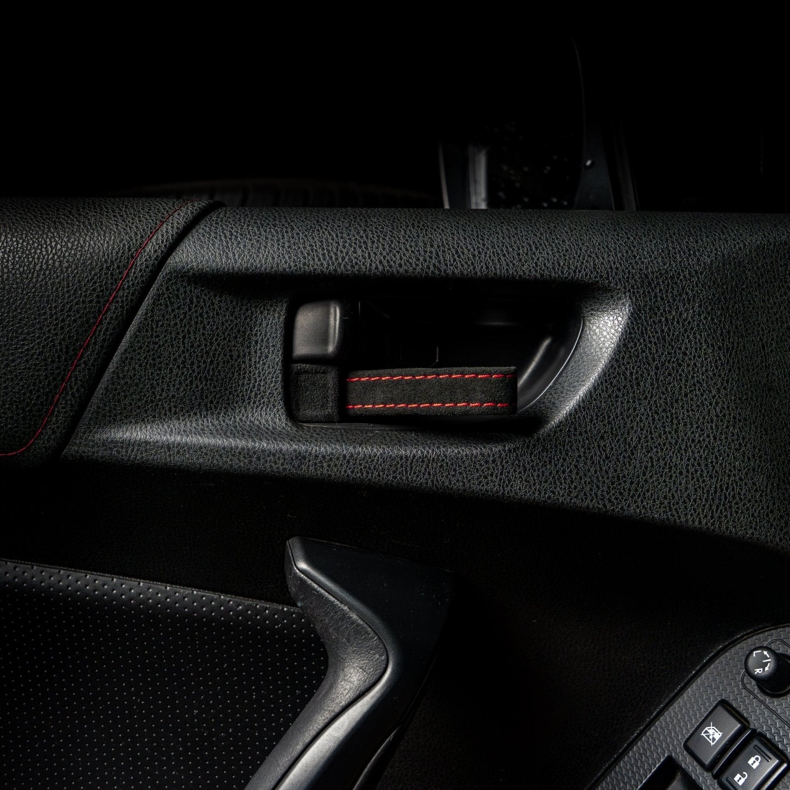 Billetworkz Alcantara Door Pull Strap Kit - Fits Subaru WRX/STI (2008 - 2021), BRZ (2013 - 2021), Crosstrek (2013 - 2017) & More - 4