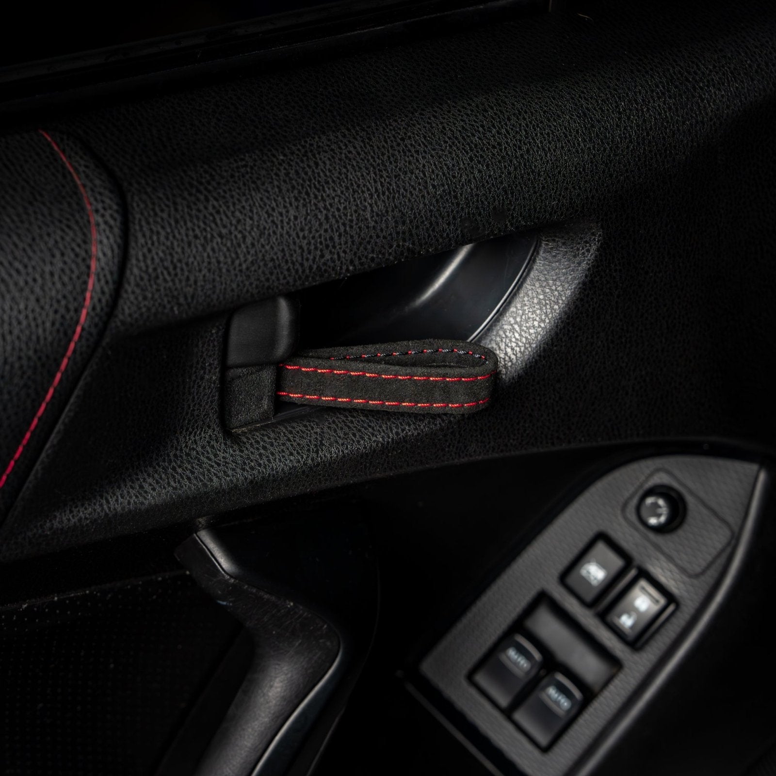 Billetworkz Alcantara Door Pull Strap Kit - Fits Subaru WRX/STI (2008 - 2021), BRZ (2013 - 2021), Crosstrek (2013 - 2017) & More - 3
