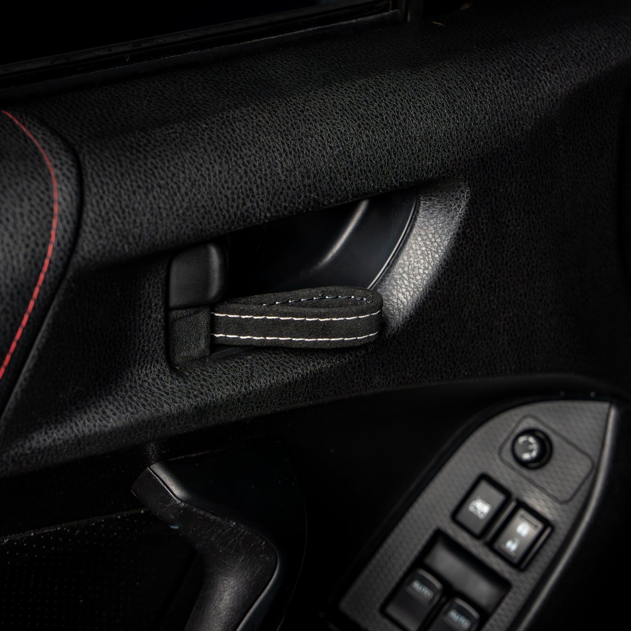 Billetworkz Alcantara Door Pull Strap Kit - Fits Subaru WRX/STI (2008-2021), BRZ (2013-2021), Crosstrek (2013-2017) & More