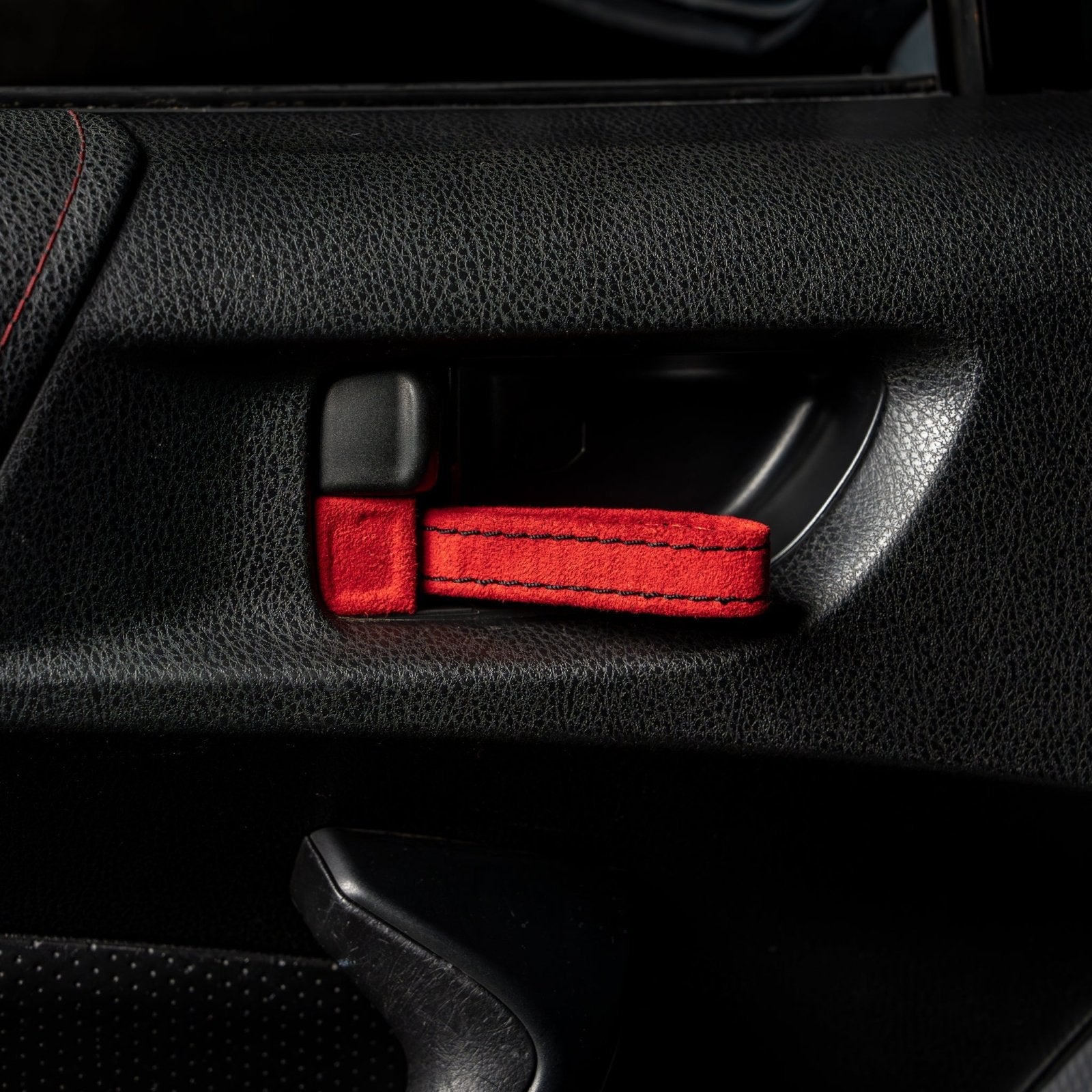 Billetworkz Alcantara Door Pull Strap Kit - Fits Subaru WRX/STI (2002–2007) - 8