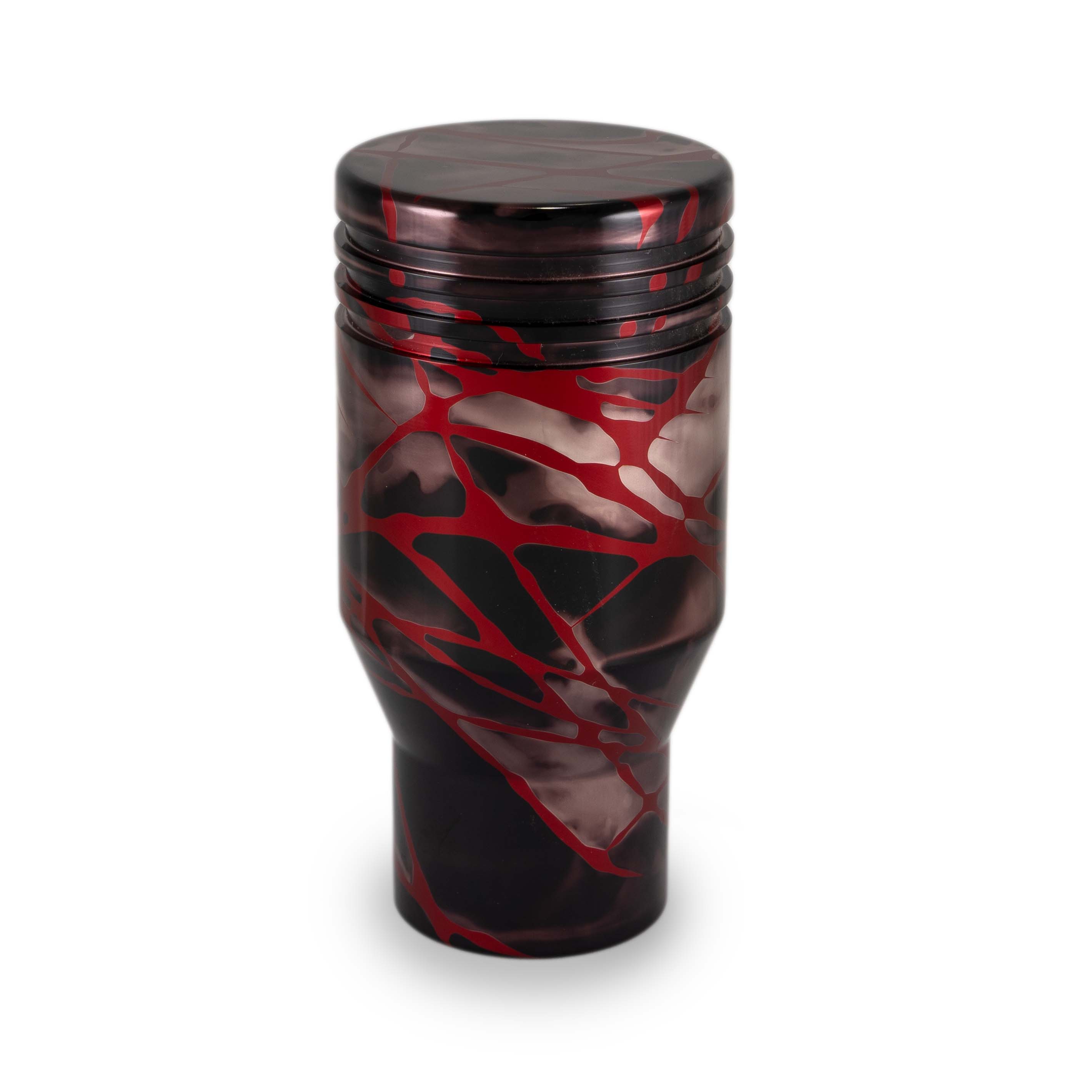 Billetworkz Shift Knob – Black Smoke w/ Red Splash - Toyota GR Corolla / Corolla Hatch