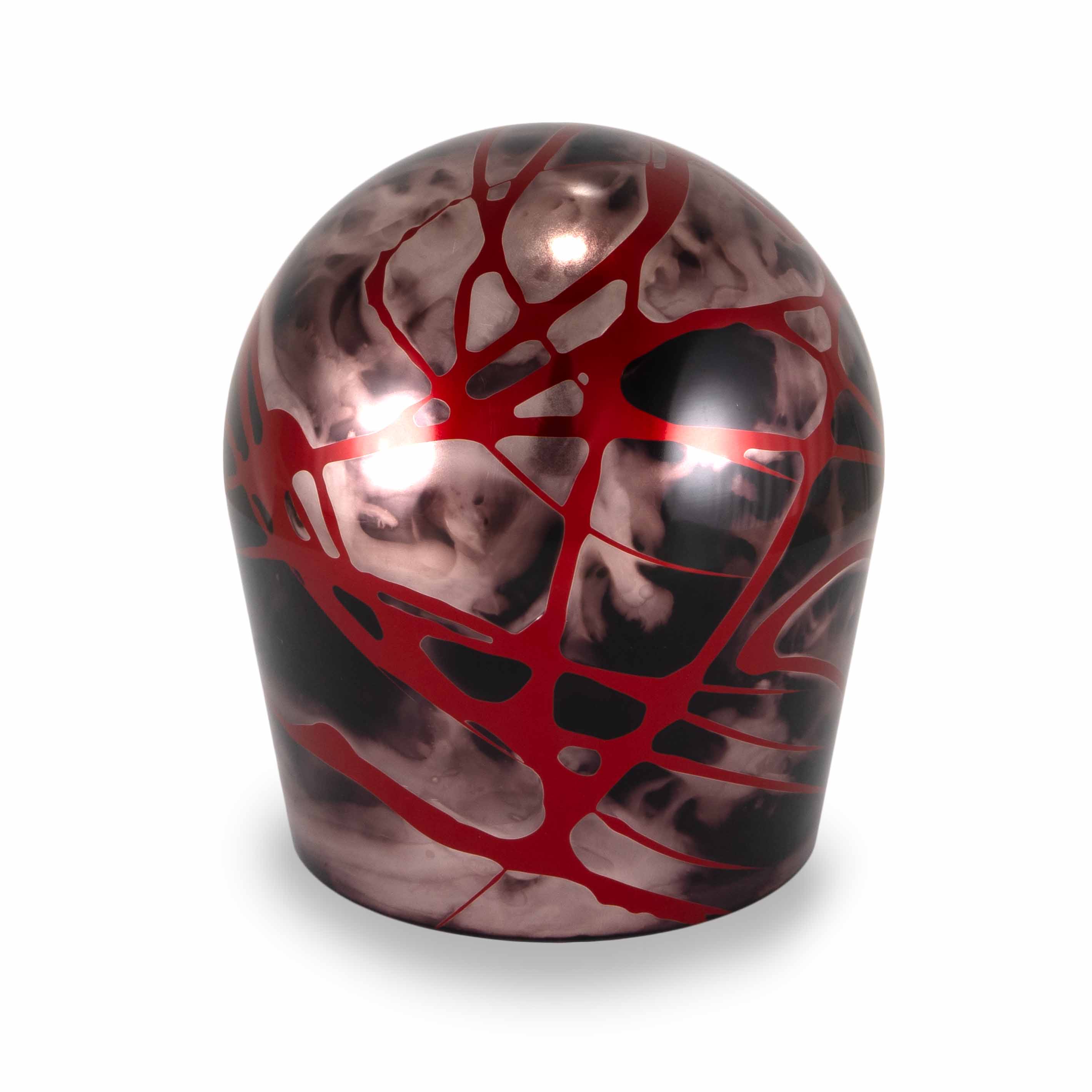 Billetworkz Shift Knob – Black Smoke w/ Red Splash - Toyota GR Corolla / Corolla Hatch