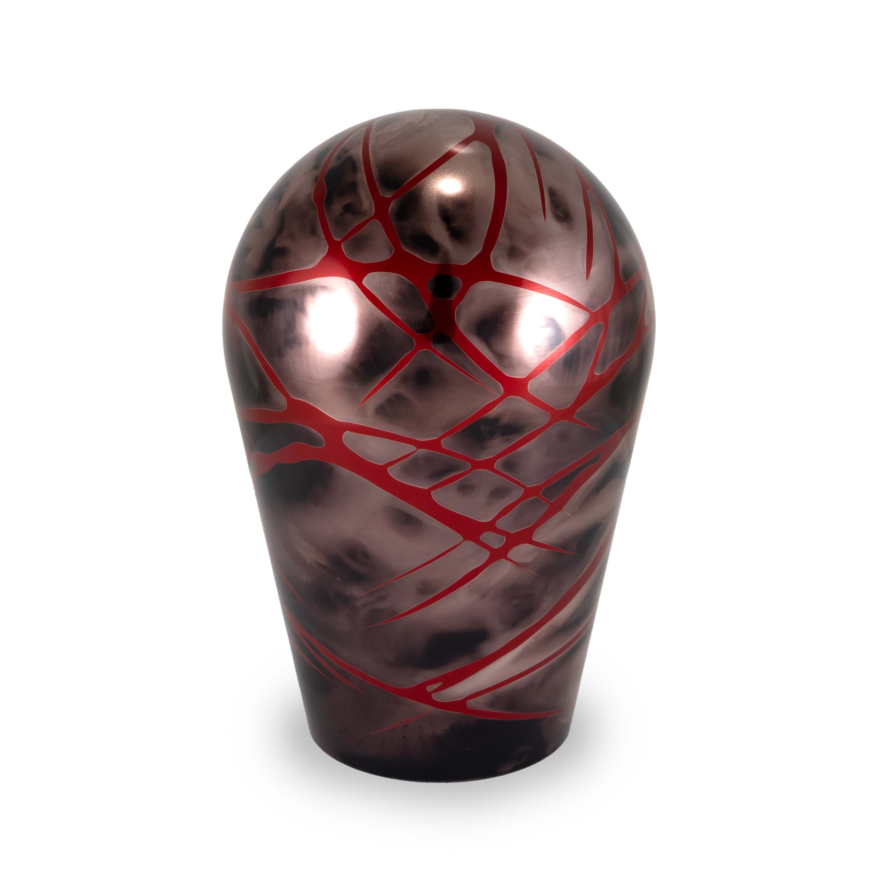 Billetworkz Shift Knob – Black Smoke w/ Red Splash - Toyota GR Corolla / Corolla Hatch