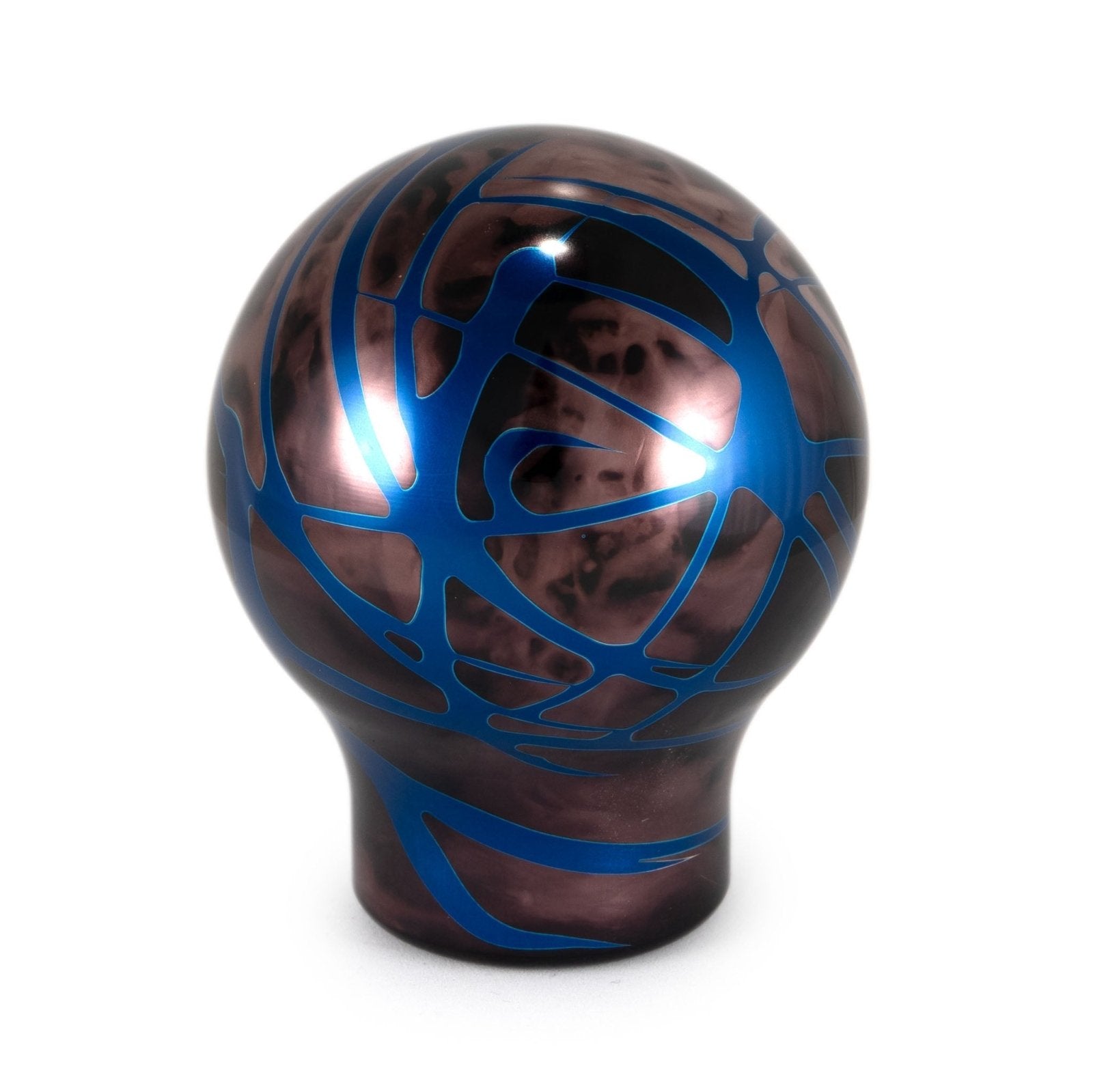 Billetworkz Shift Knob – Black Smoke w/ Blue Splash - Toyota GR Corolla / Corolla Hatch - 4