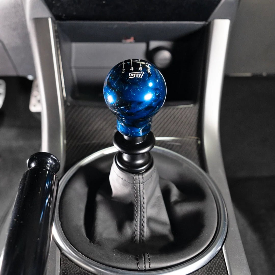 Billetworkz Cosmic Space Shift Knob - 6 Speed STI Standard Engraving - Subaru STI - 15
