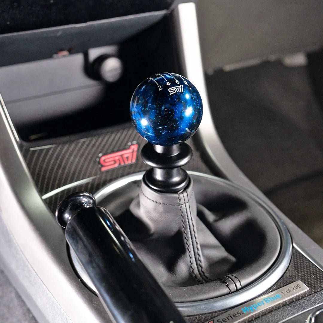 Billetworkz Cosmic Space Shift Knob - 6 Speed STI Standard Engraving - Subaru STI - 13