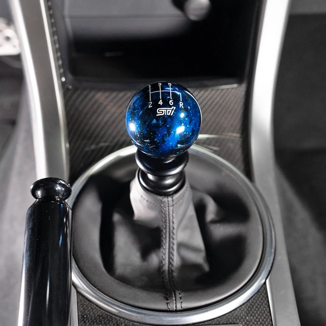 Billetworkz Cosmic Space Shift Knob - 6 Speed STI Standard Engraving - Subaru STI - 14