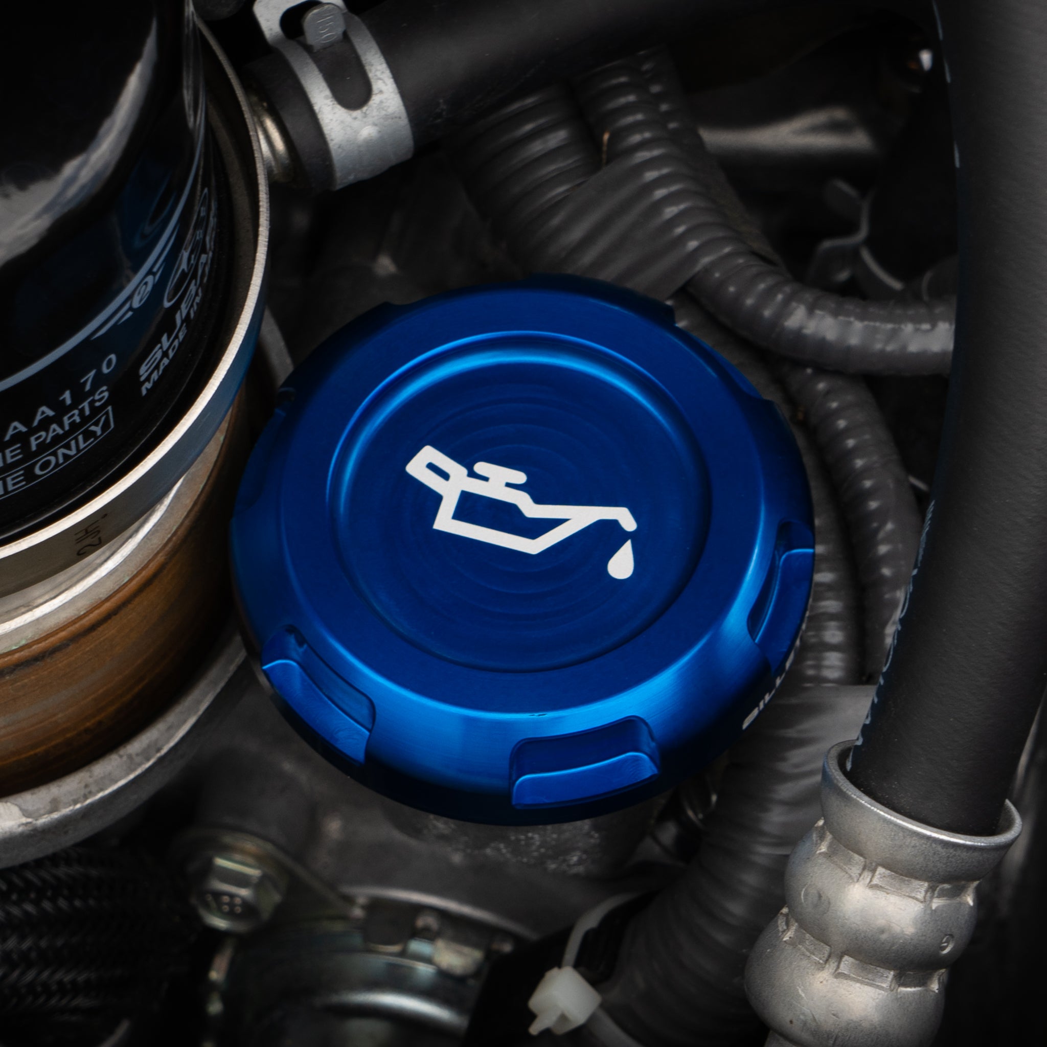 Tapas del compartimento del motor Billetworkz - Subaru WRX/STI 2002-2007