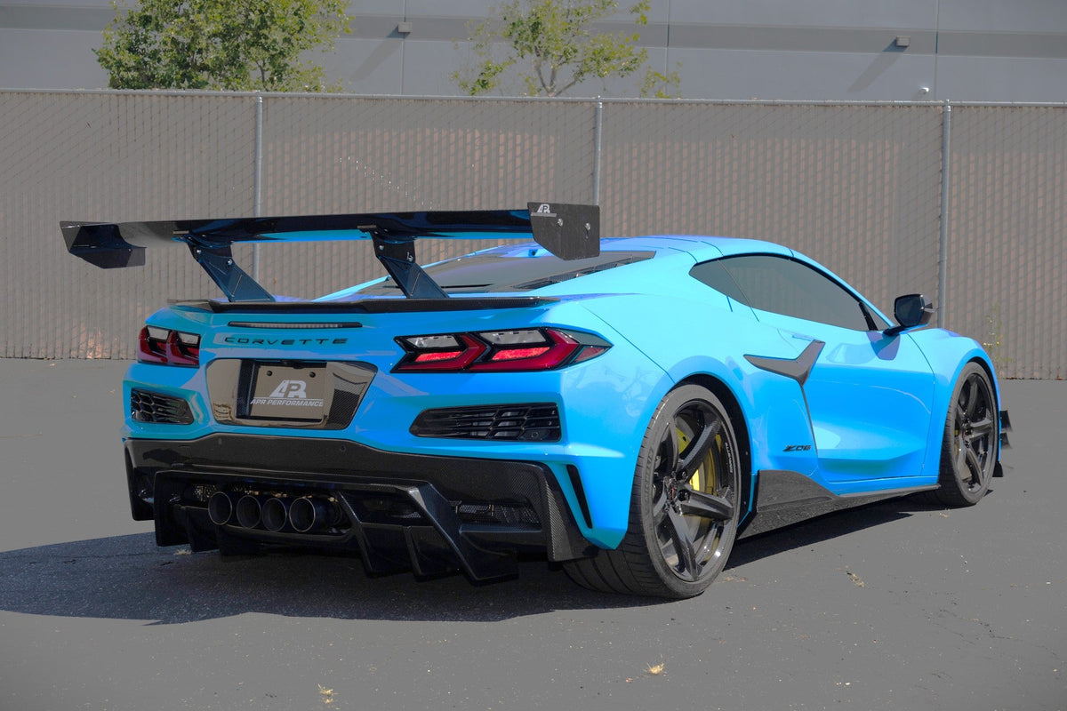 GTC-500 Carbon Fiber Adjustable Wing - Chevrolet C8 Corvette Z06/E-Ray/Grand sport/Zr1 (AS-107487PPF)