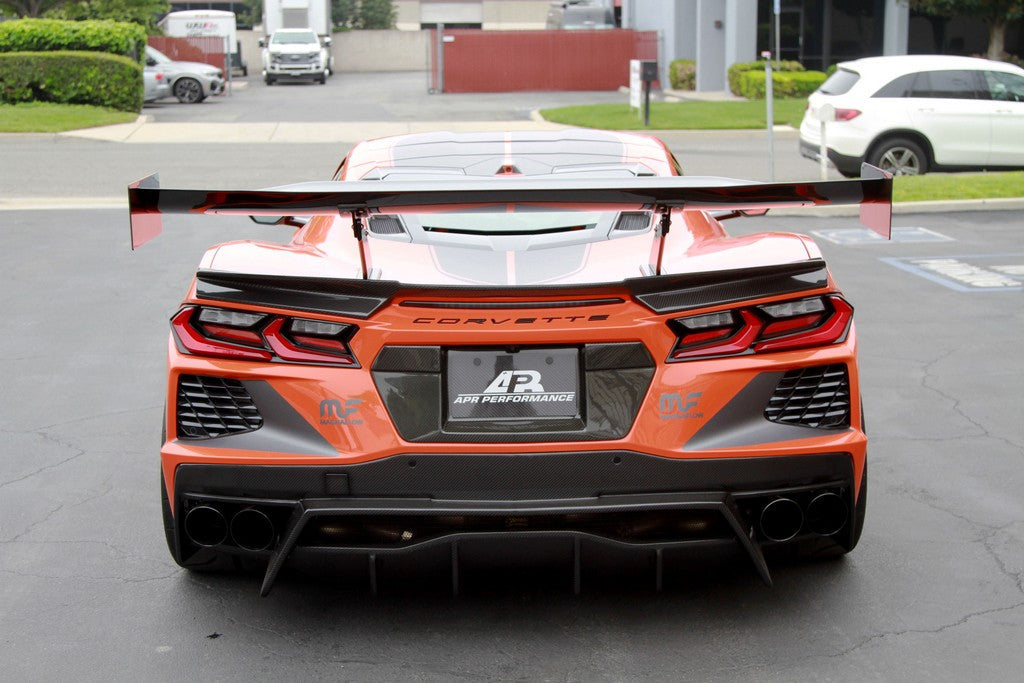 APR Carbon Fiber License Plate Backing (2020+ Chevrolet Corvette C8)