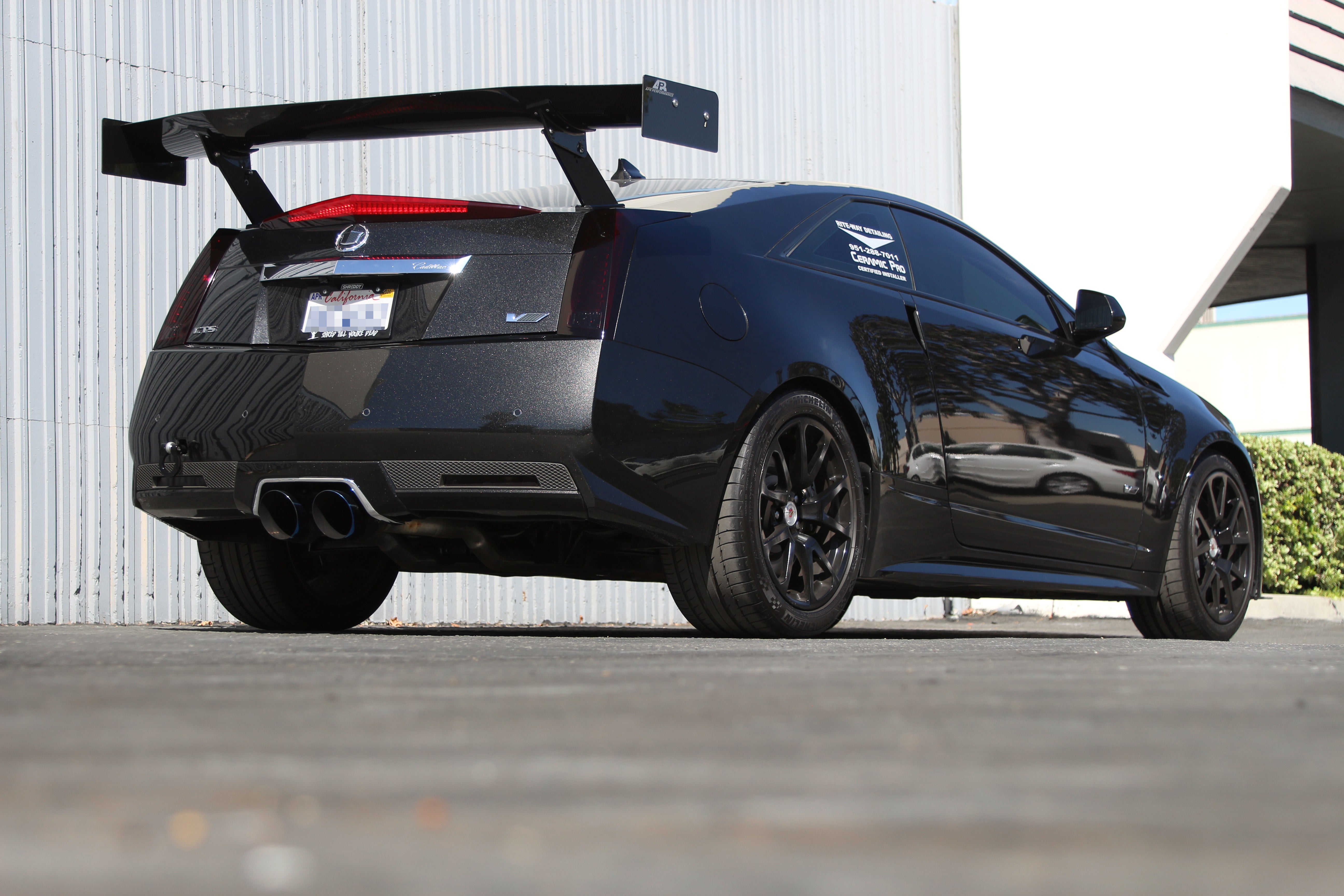 APR GTC-500 Carbon Fiber Adjustable Wing (2011-2015 Cadillac CTS-V Coupe)