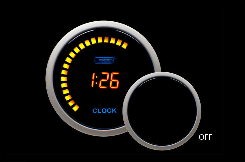Prosport 2-1/16" Digital Clock 12 volt -Amber
