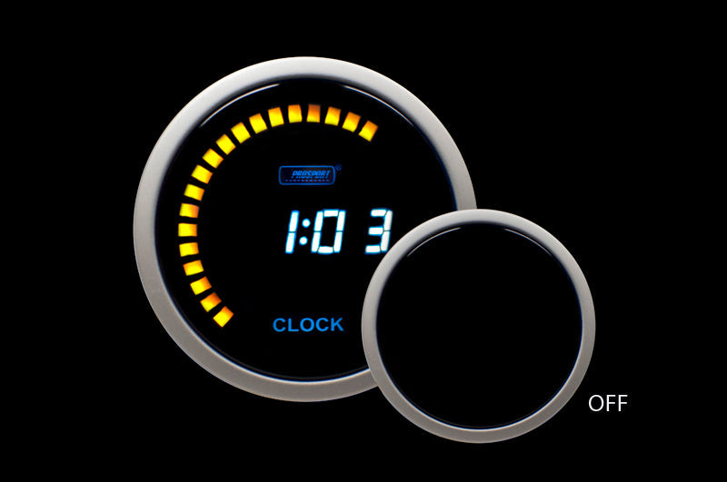 Prosport 2-1/16" Digital Clock 12 volt -Blue