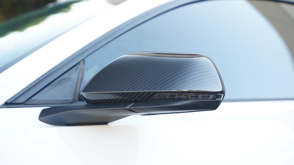 APR Carbon Fiber Replacement Mirrors (2015-2025 Ford Mustang S550 / S650 / GT350 / GT500)