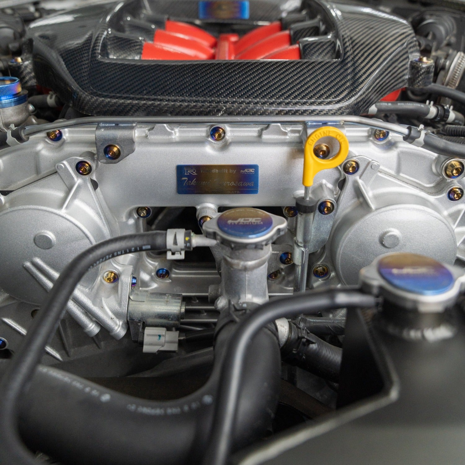 JDC Titanium Full Engine Bay Hardware Replacement Kit (R35 GT-R)