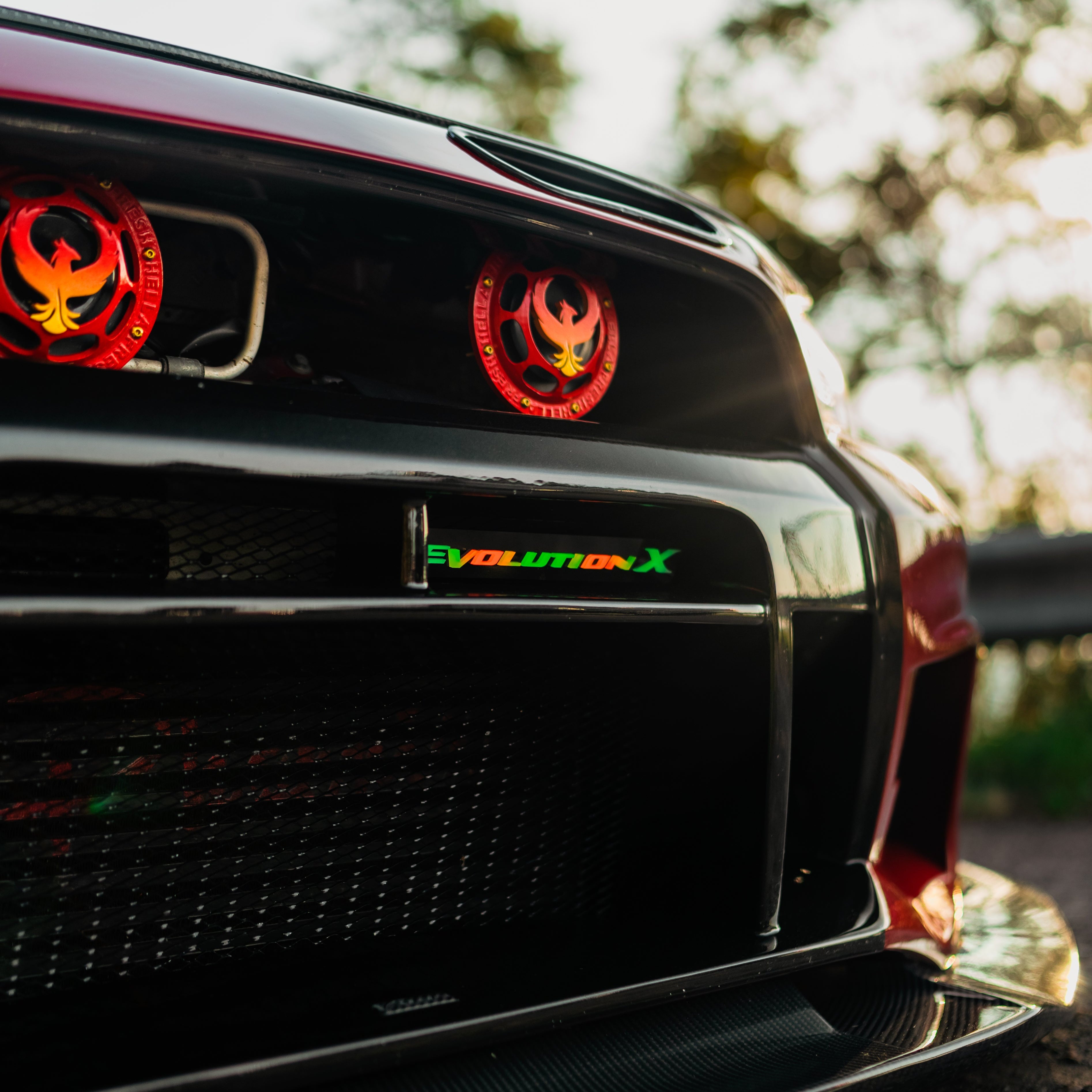 Lit Logos Evo X Grill Badge | 2007-2016 Evolution X