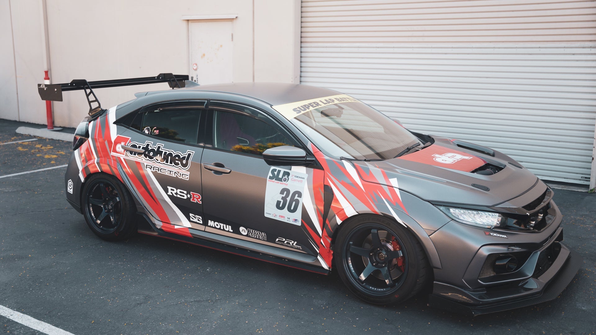 APR GT-250 Carbon Fiber Swan Neck Wing (2017-2021 Honda FK8 Civic Type R)