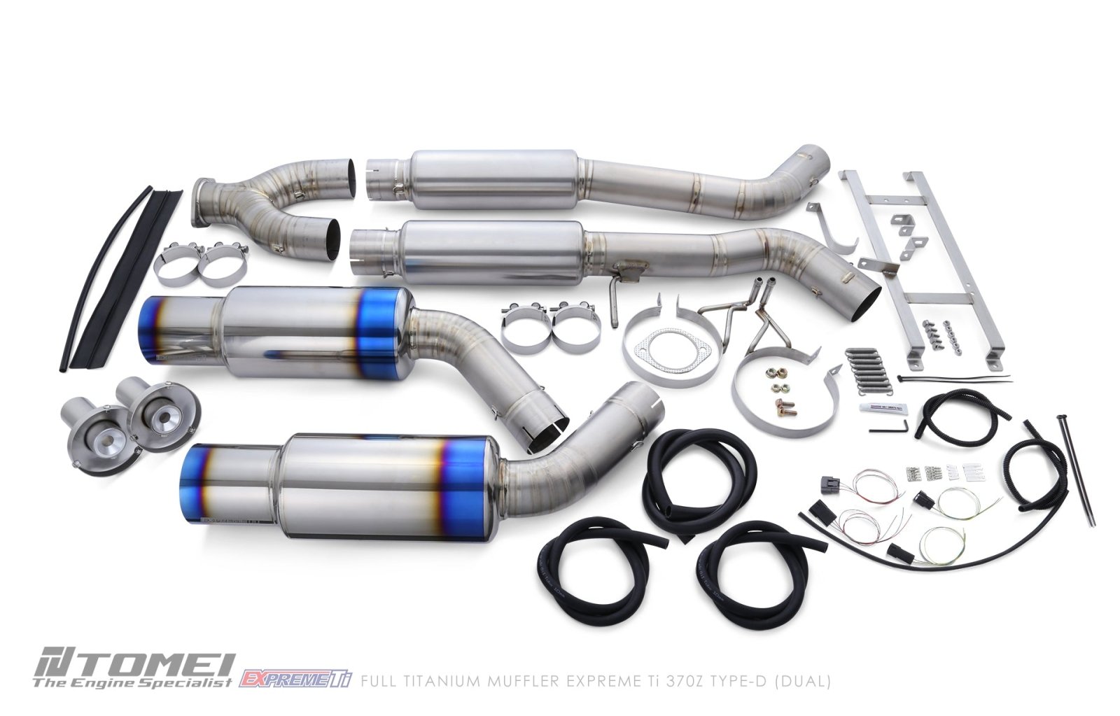 Tomei Titanium Dual Exit Cat - Back Exhaust System | 2009 - 2020 Nissan 370Z - 1