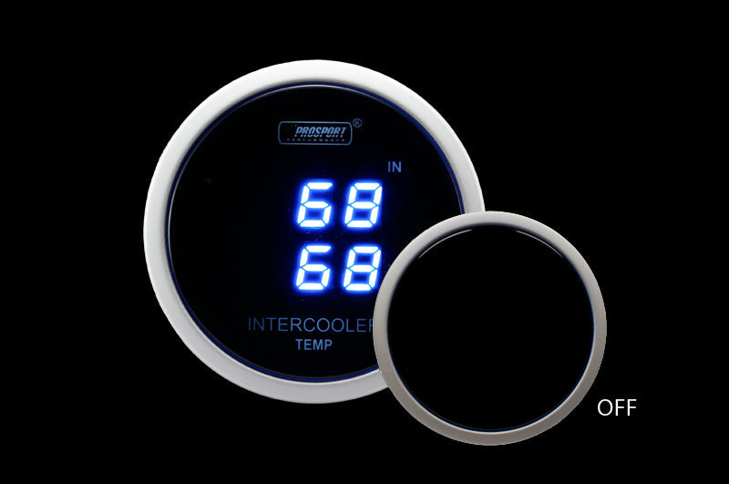 Prosport 2-1/16" Digital Dual Intercooler air temperature gauge