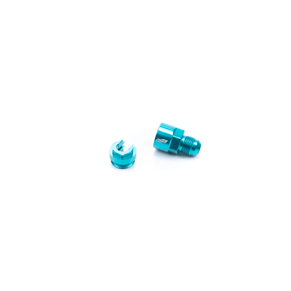 ColorFittings EFI Connector AN6 to 5/16" Quick Connect (Threaded Style) - 1
