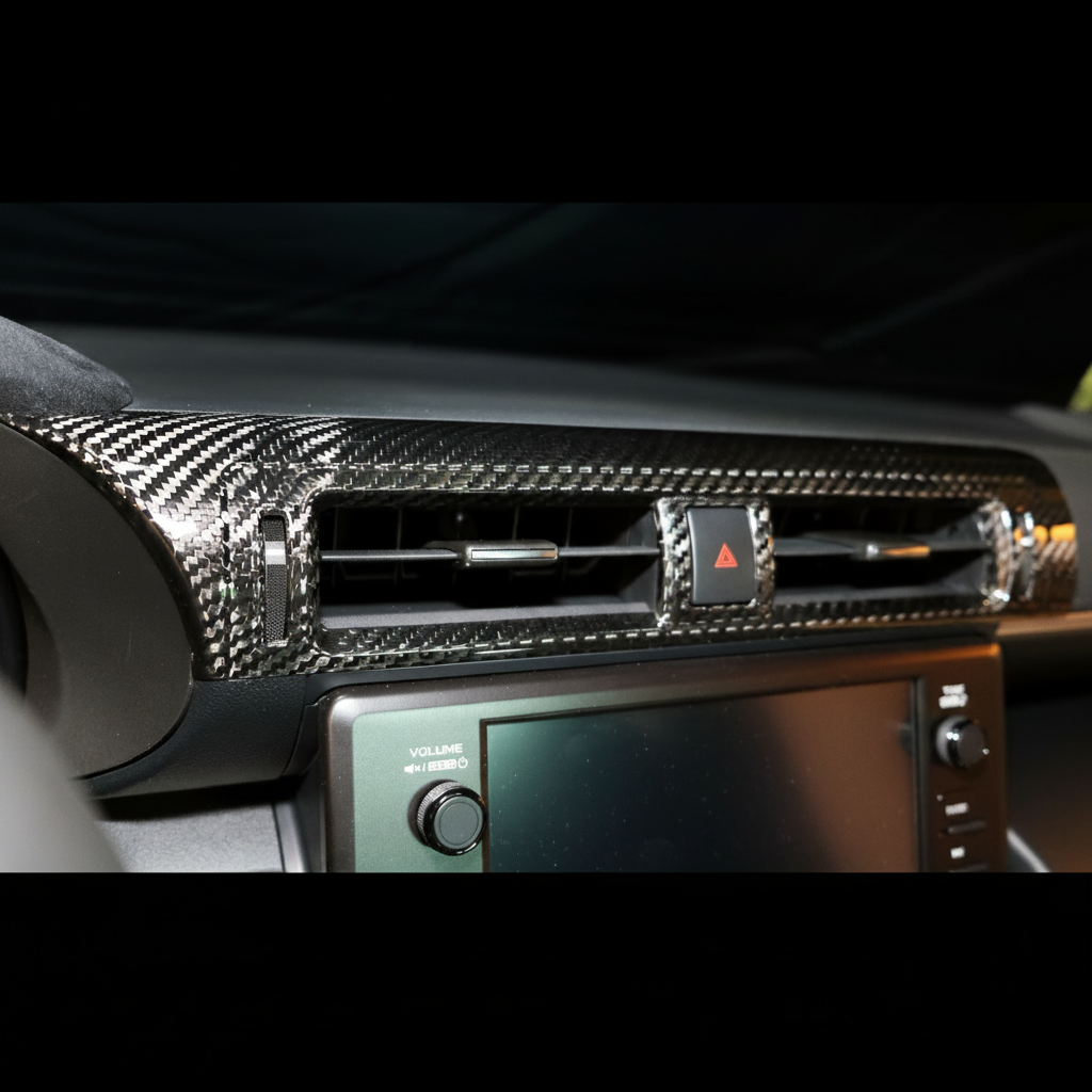 Rexpeed Dry Carbon AC panel Dash Cover (LHD) (2022+ GR86/BRZ) - 2