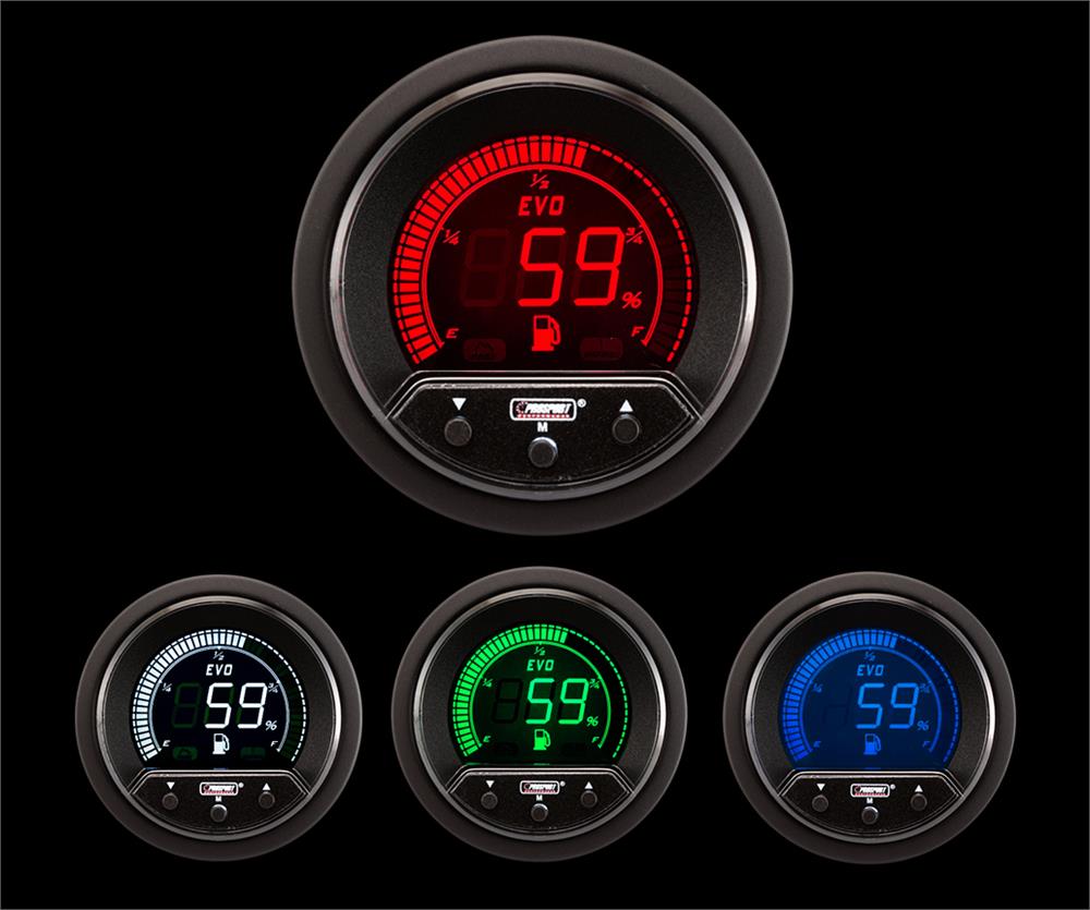 Medidor de nivel de combustible eléctrico Prosport Premium Evo de 2-1/16"
