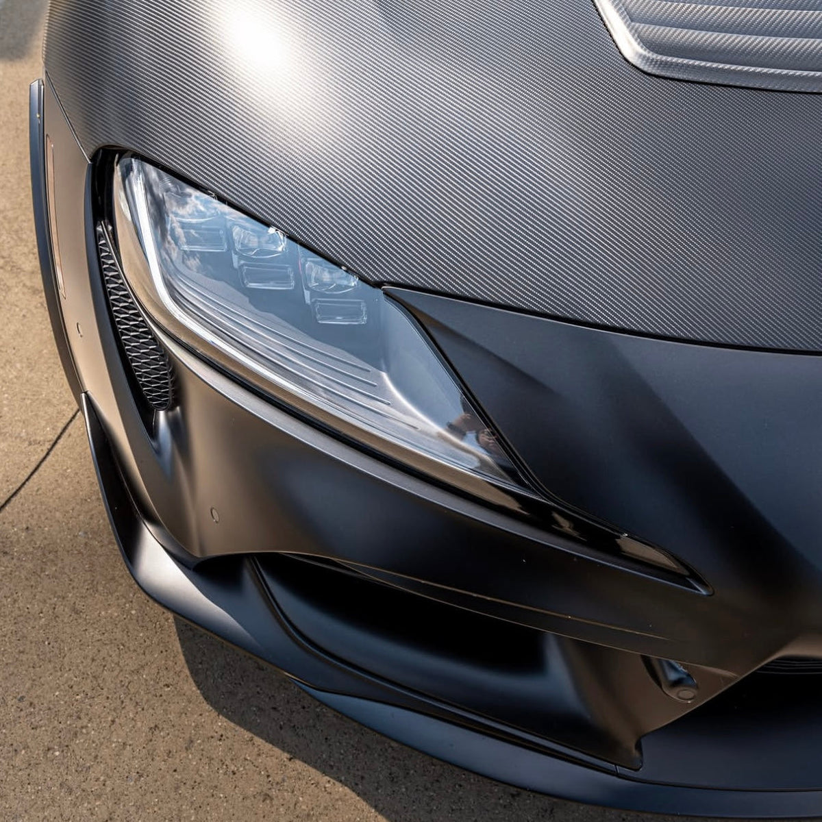 OEM+ Designs Front Splitter for GR Supra (A90/91) (OEMPD-A90-FS-SB)
