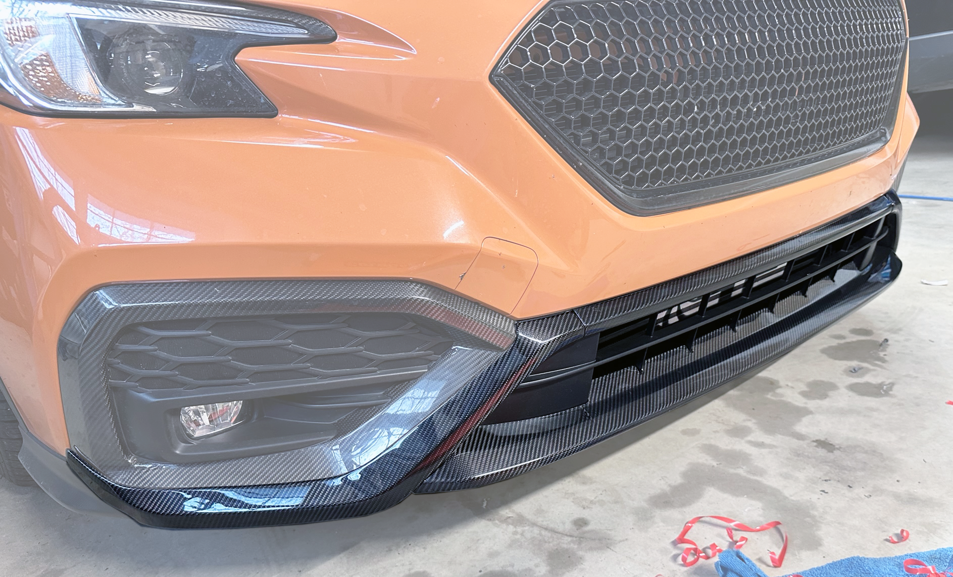 Rexpeed Dry Carbon Front Bumper Covers | 2022+ Subaru WRX VB