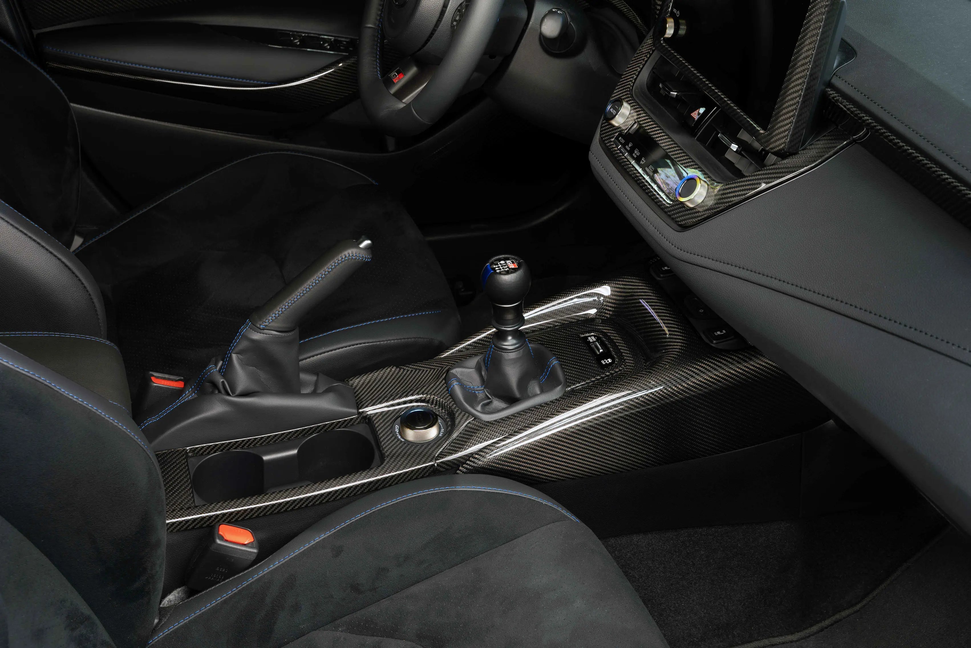 Rexpeed Dry Carbon Console Panel Cover (2023+ GR Corolla) - 2
