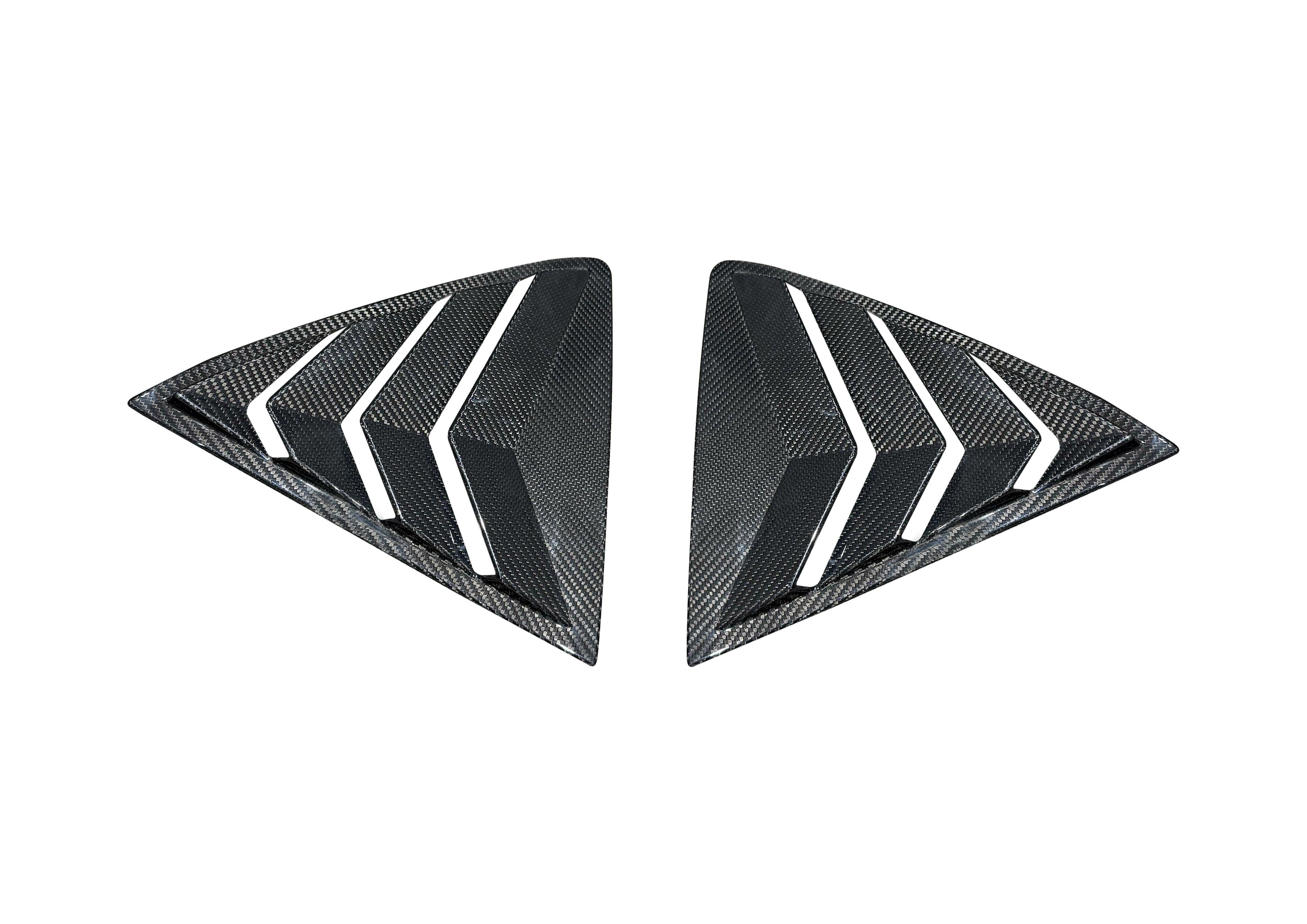 Rexpeed Dry Carbon Rear Window Louver Shutter Covers (2023+ GR Corolla)
