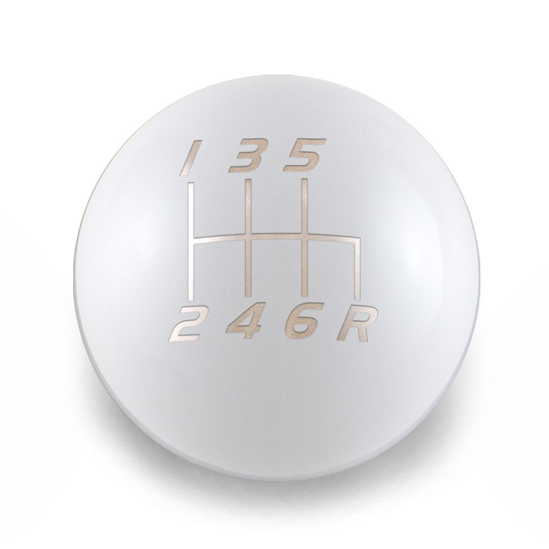 Billetworkz Weighted Shift Knob - 6 Speed Velocity Engraving - Subaru STI - 14