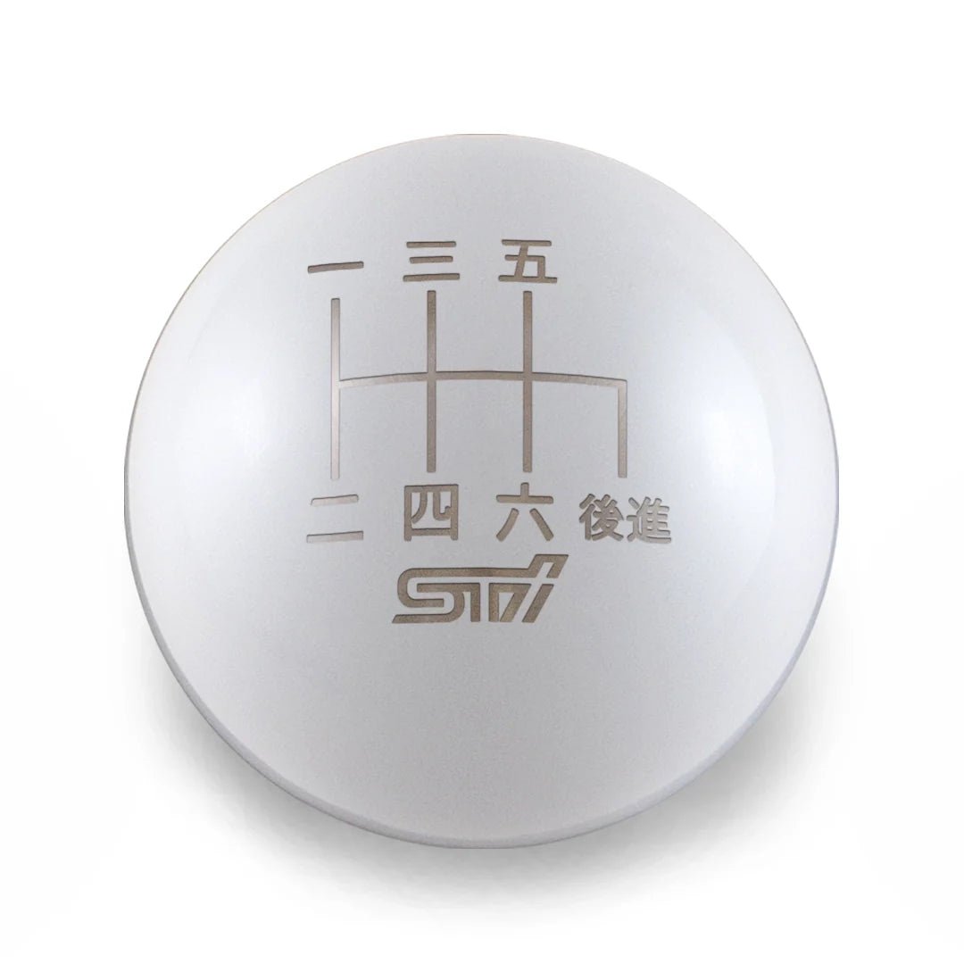 Billetworkz Weighted Shift Knob - 6 Speed STI Japanese Engraving - Subaru STI - 5