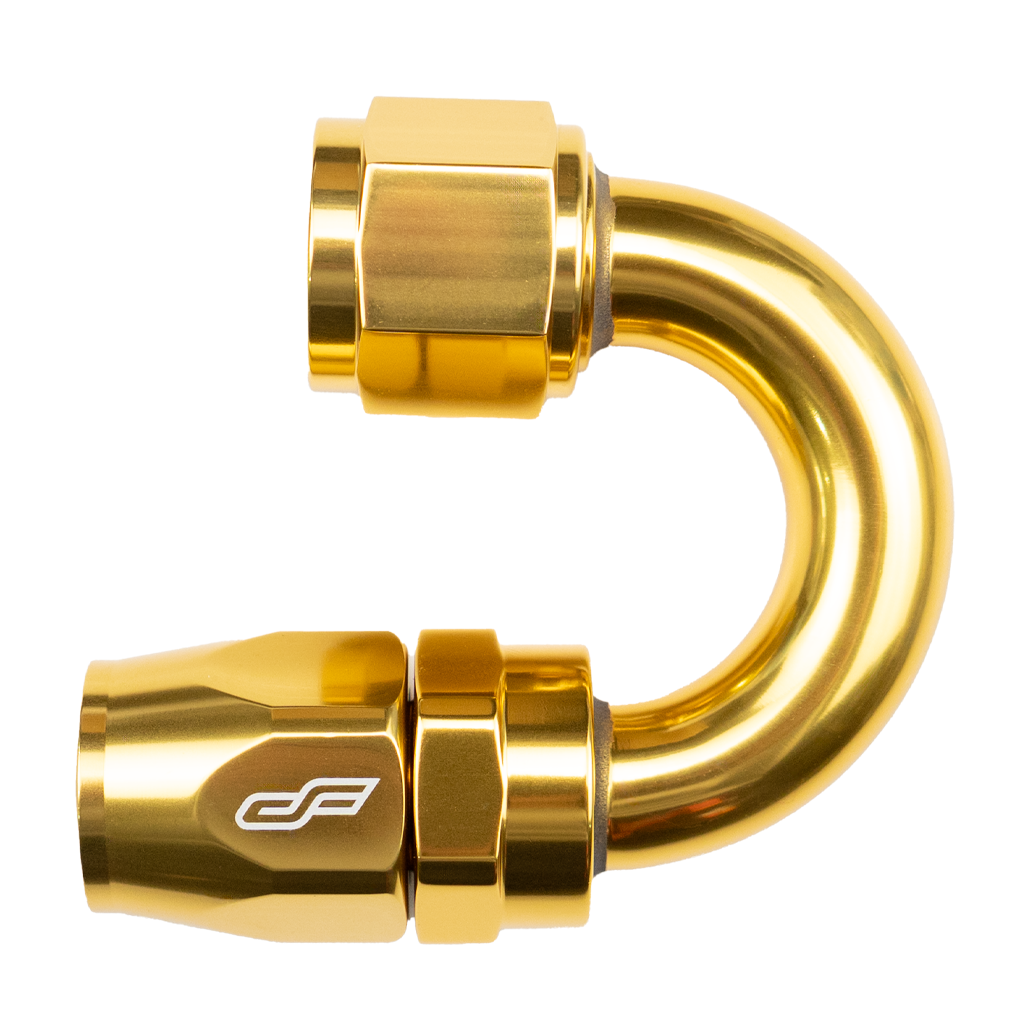 -10 AN 180 Degree Female Aluminum Hose End Fitting