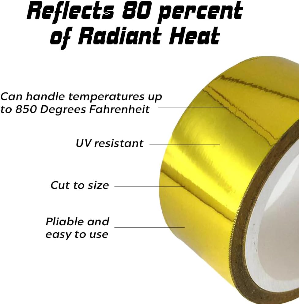 Prosport Gold Heat Reflective Self Adhesive Tape 15 Feet x 2 Inches wide
