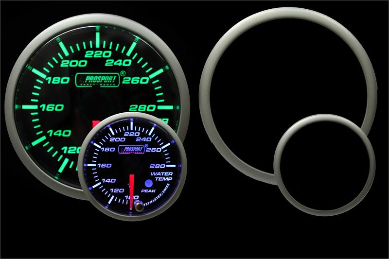 Prosport 2-1/16" Premium Temperatura del agua Verde/Blanco