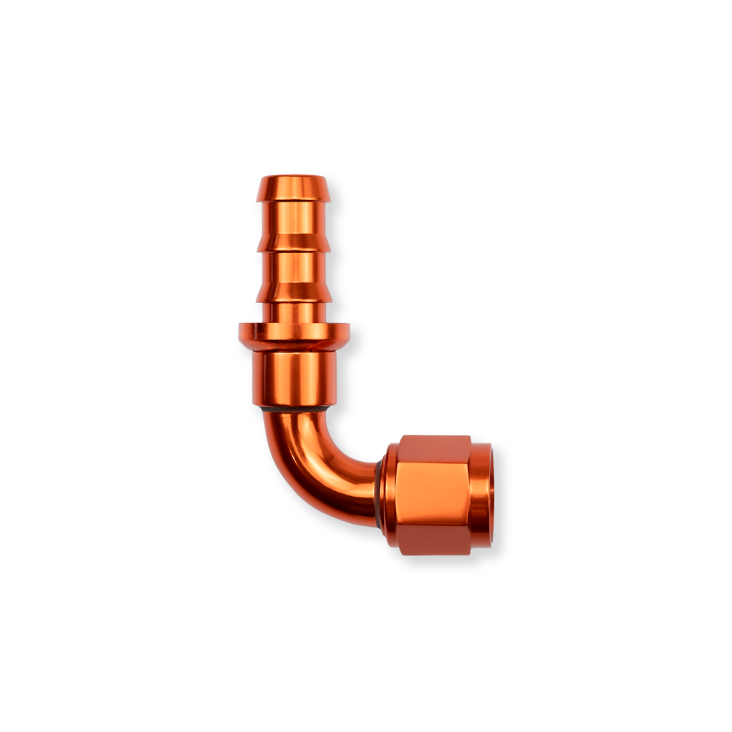 -6 AN 90 Degree Female Push-Loc Fitting