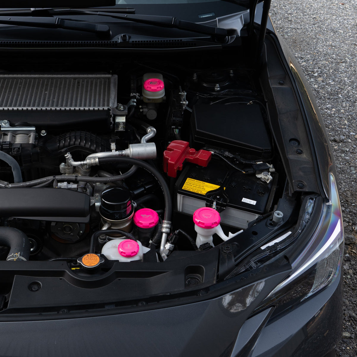 Billetworkz Engine Bay Caps - (2008-2014 Subaru WRX/STI)