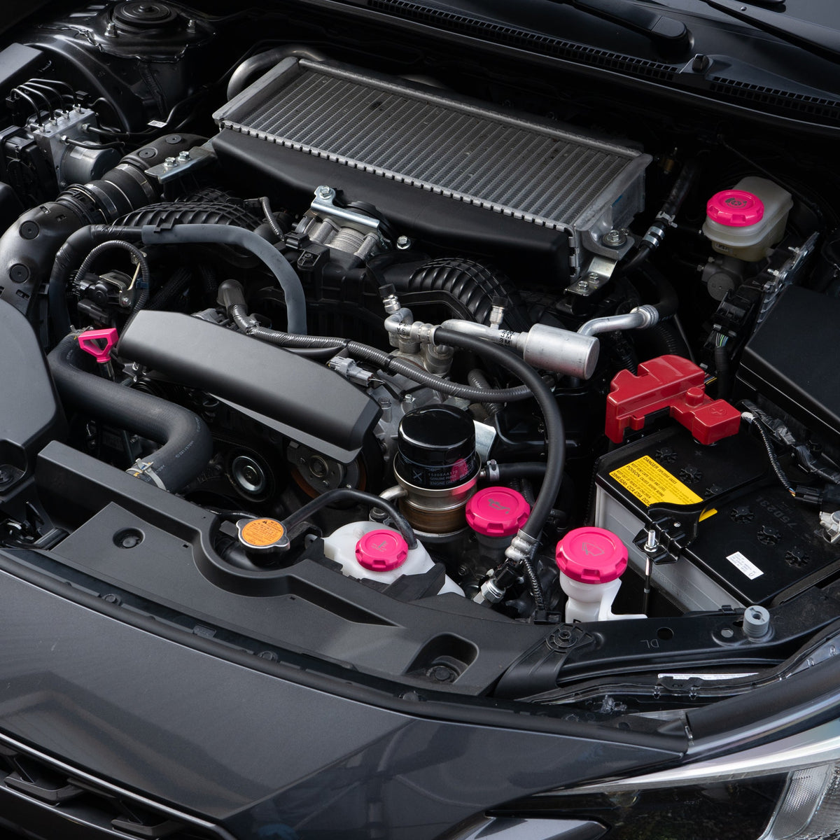 Billetworkz Engine Bay Caps - (2008-2014 Subaru WRX/STI)