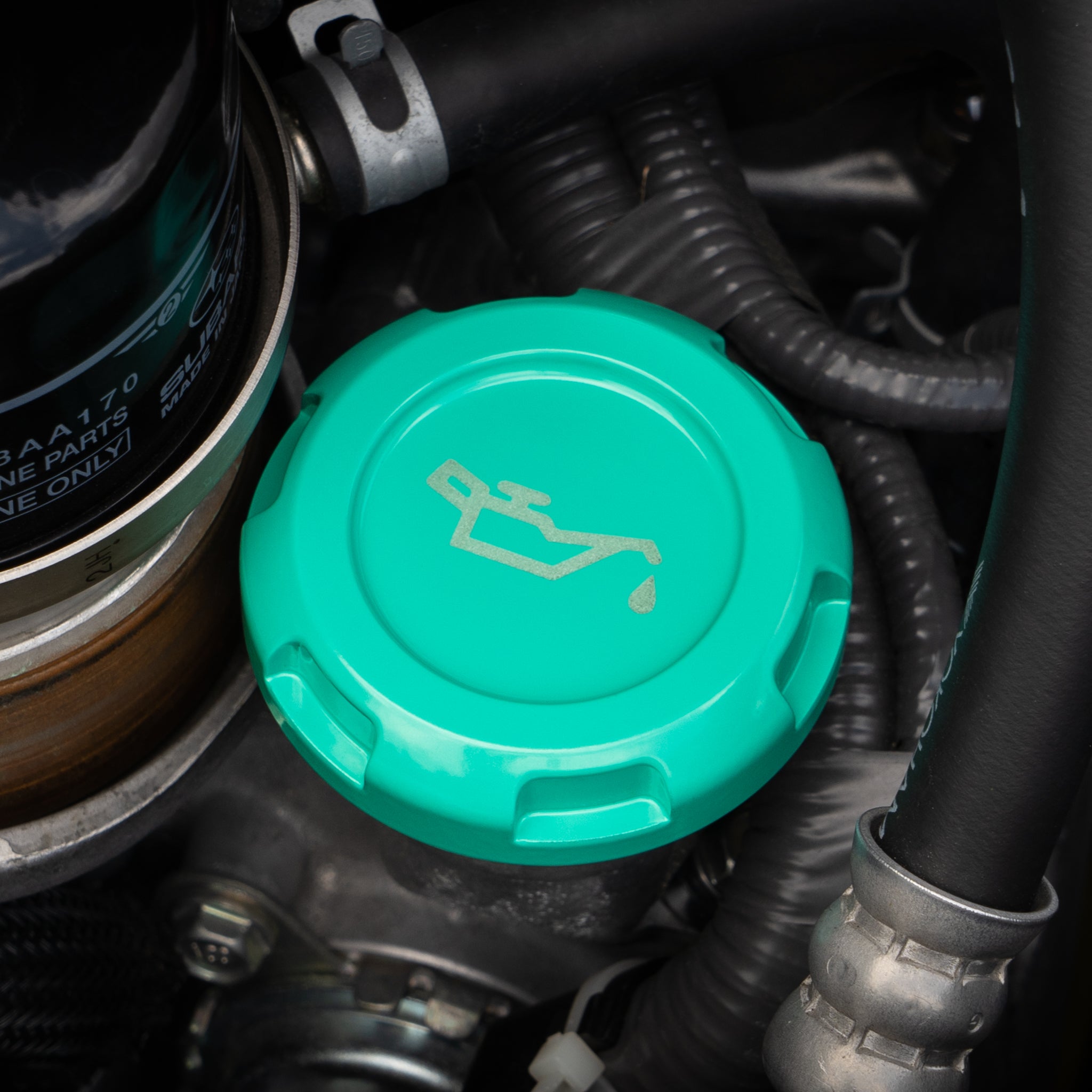 Tapas del compartimento del motor Billetworkz (Subaru STI 2015-2021)