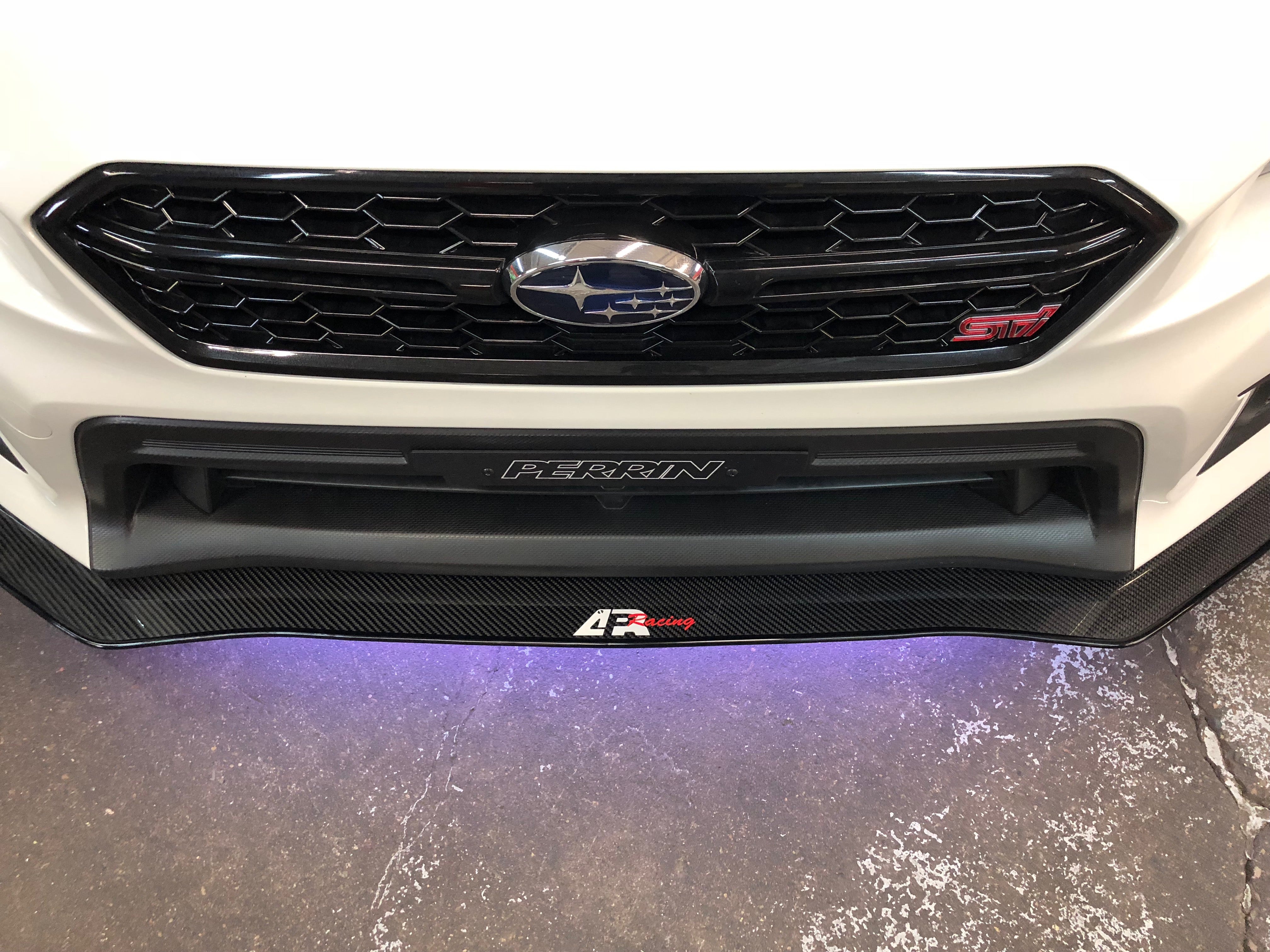 APR Carbon Fiber Wind Splitter w/ Rods (2018-2021 Subaru WRX/ STI With NO Lip)