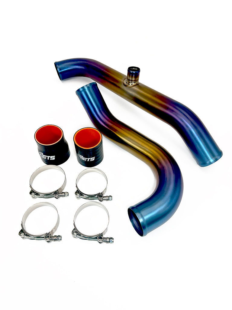 ETS 2.5" Titanium Short Route Upper Intercooler Piping (03-06 Mitsubishi Evo 8/9)
