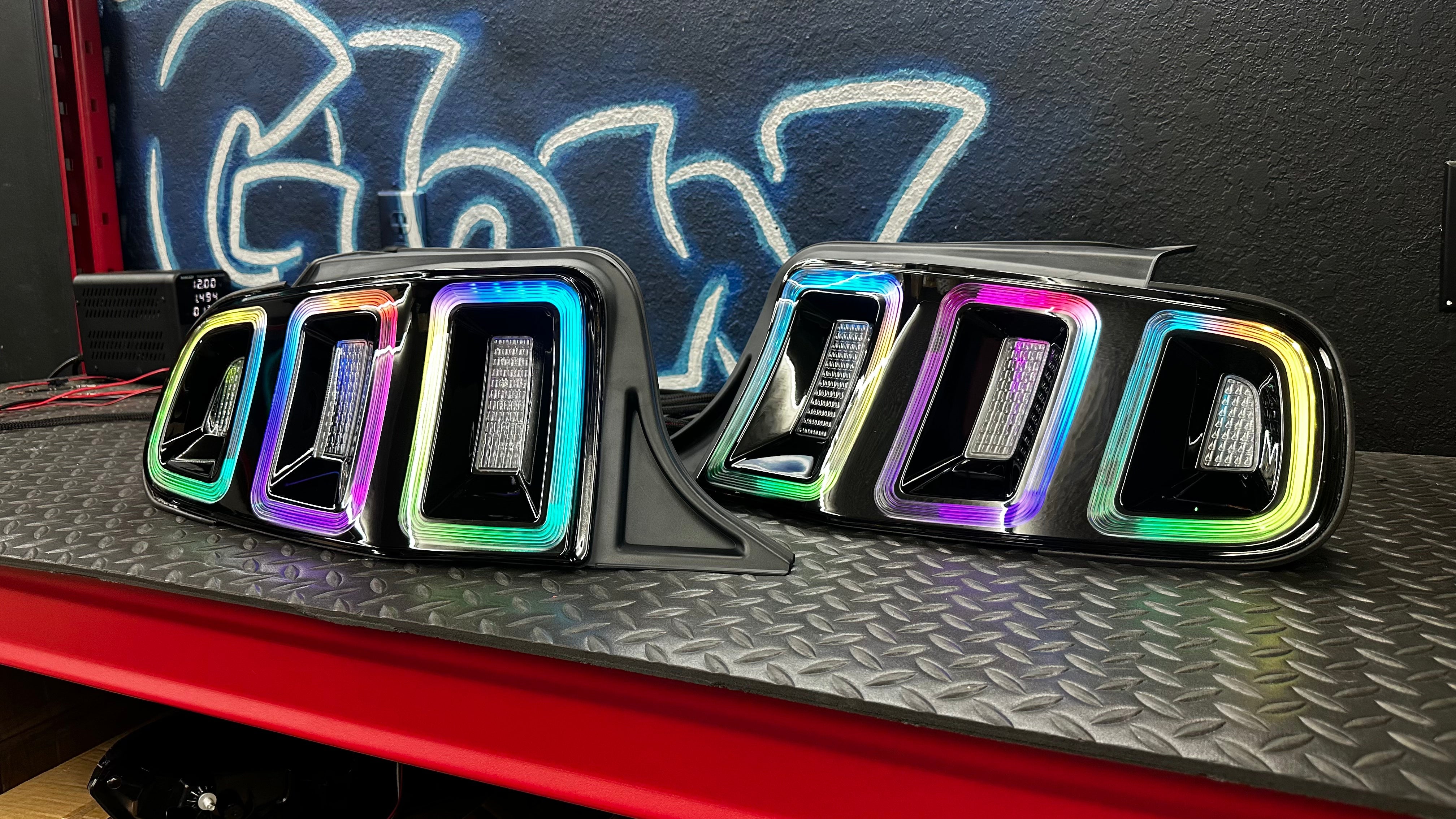 NTXGlow RGB Euro Style Tail Lights | 2010-2014 Ford Mustang