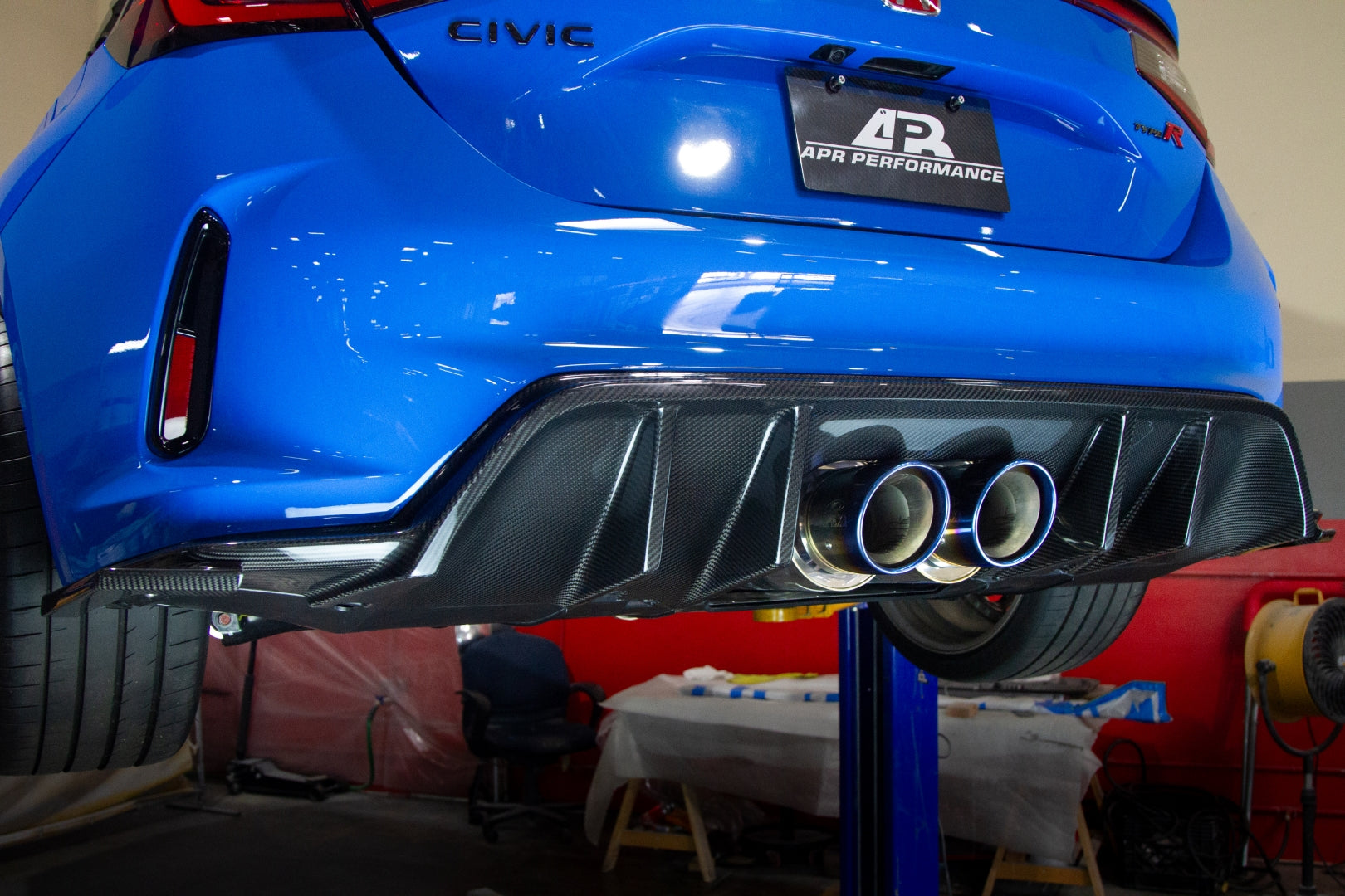 APR Carbon Fiber Rear Diffuser (2023+ Honda FL5 Civic Type R)