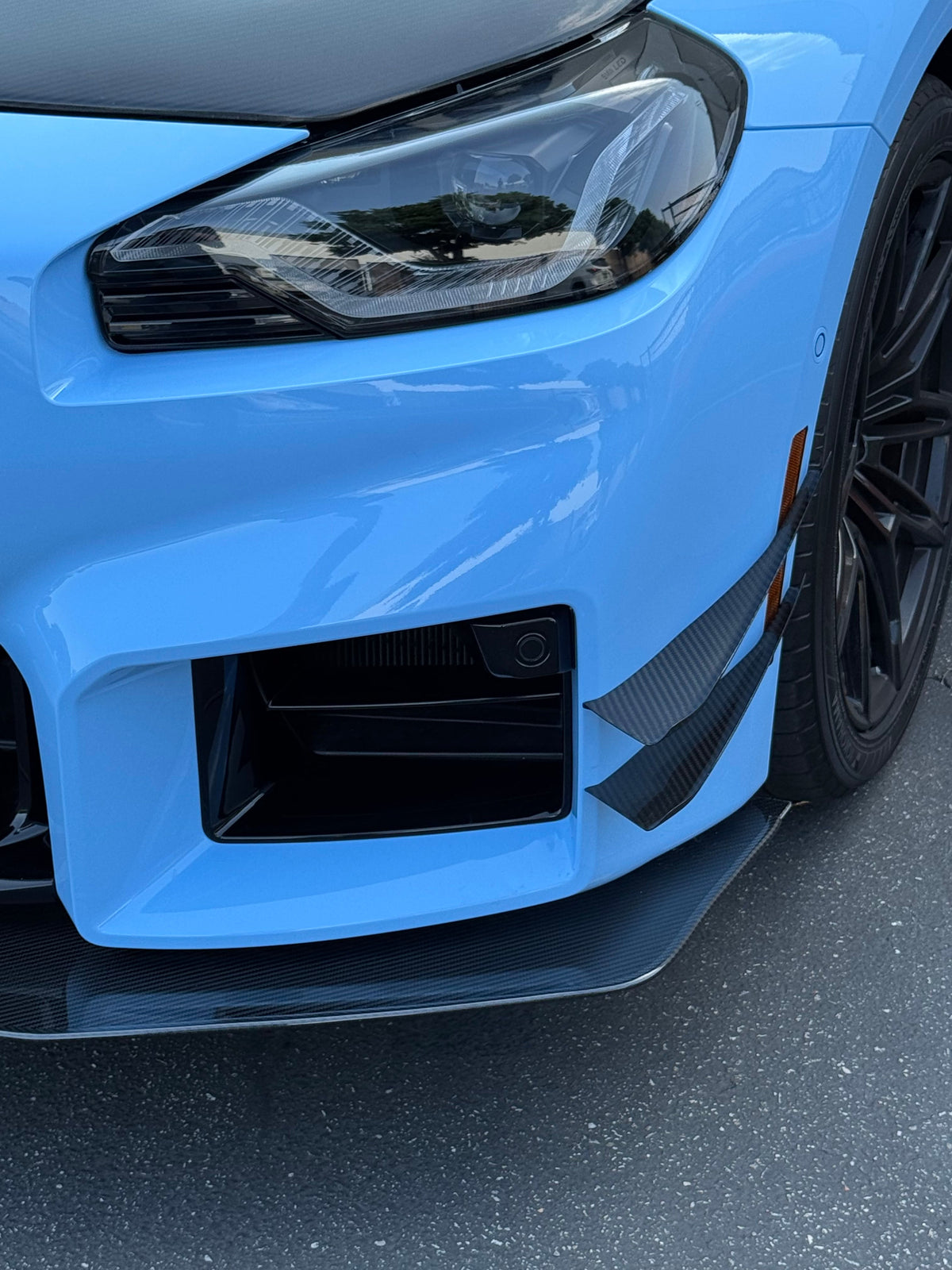 Carbon Fiber Front Bumper Canards - BMW G87 M2 (AB-520224)