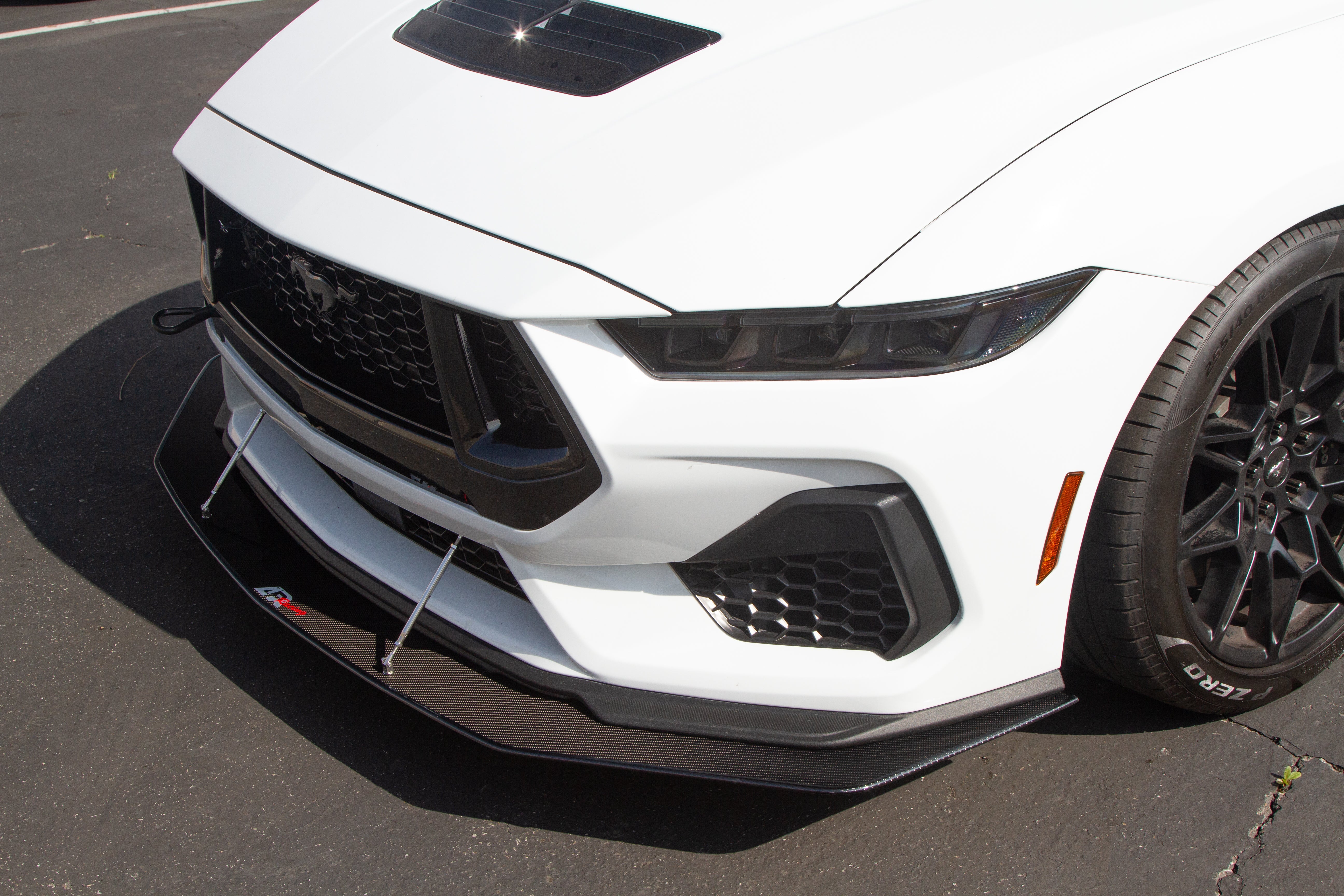 APR Carbon Fiber Front Wind Splitter (2024+ Ford Mustang GT With Performance Package)