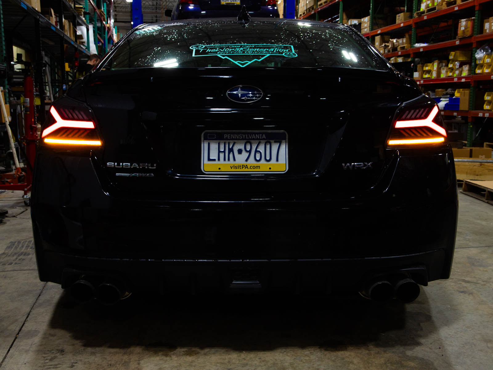 Luces traseras LED OLM Y-Spec (lente transparente, óptica blanca) - WRX/STI 2015-2021