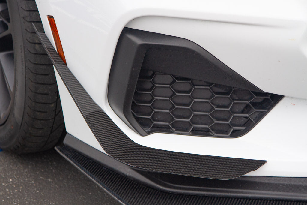 APR Carbon Fiber Front Bumper Canards (2024+ Ford Mustang GT)