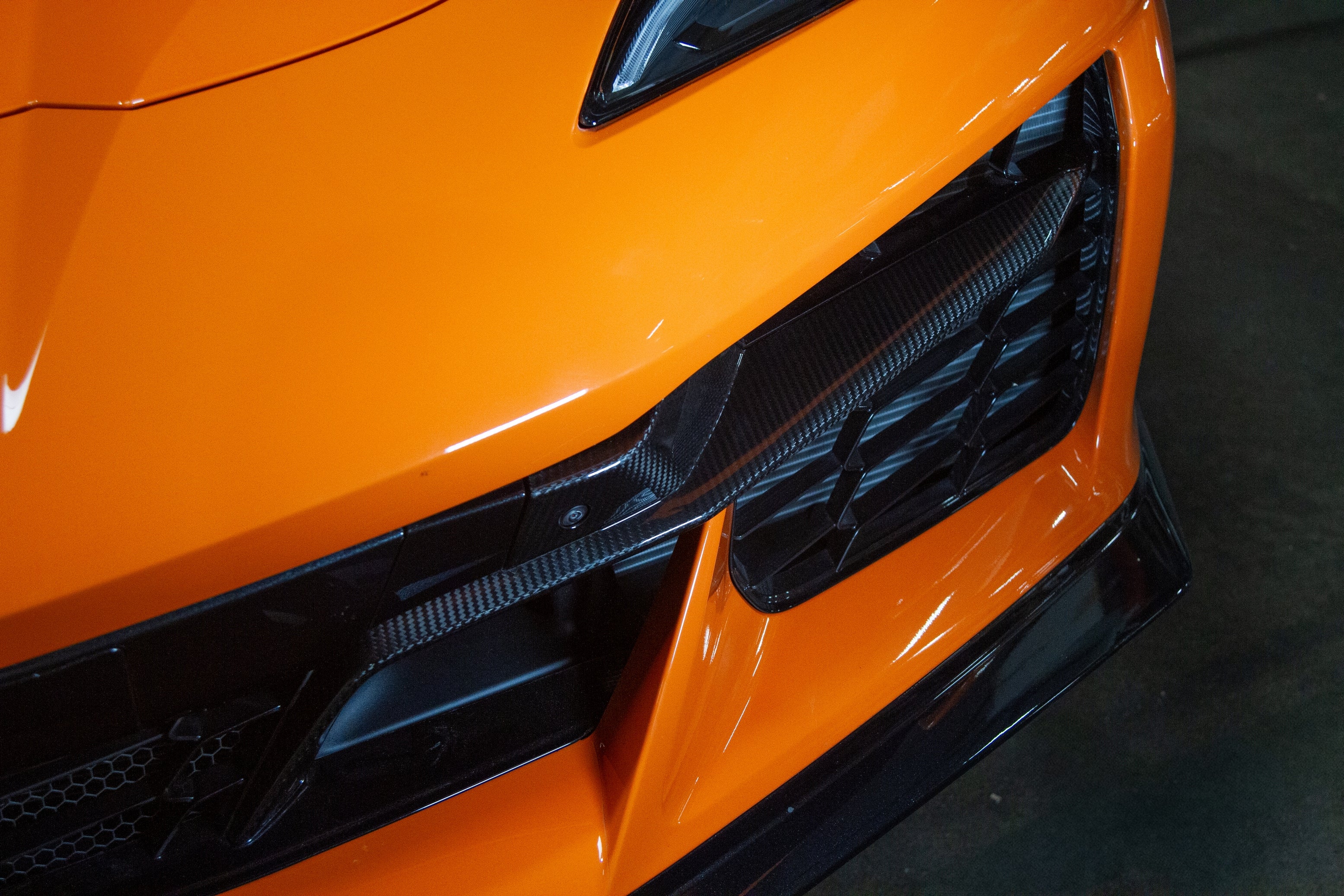 APR Carbon Fiber Chevrolet Front Bumper Grill Inserts (2024+ Chevrolet Corvette C8 Z06)