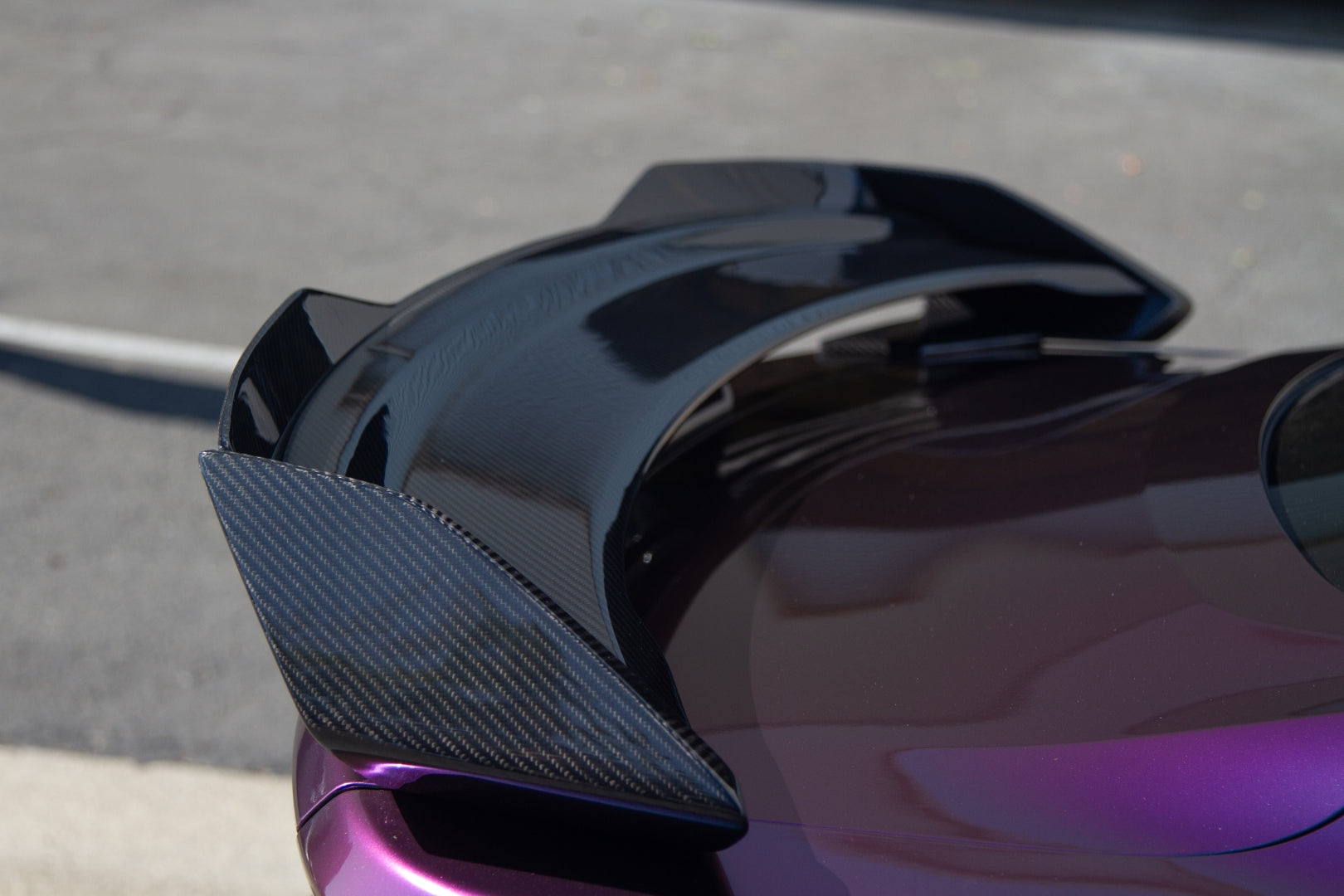 APR Carbon Fiber Spoiler with Gurney (2024+ Ford Mustang S650 Dark Horse)