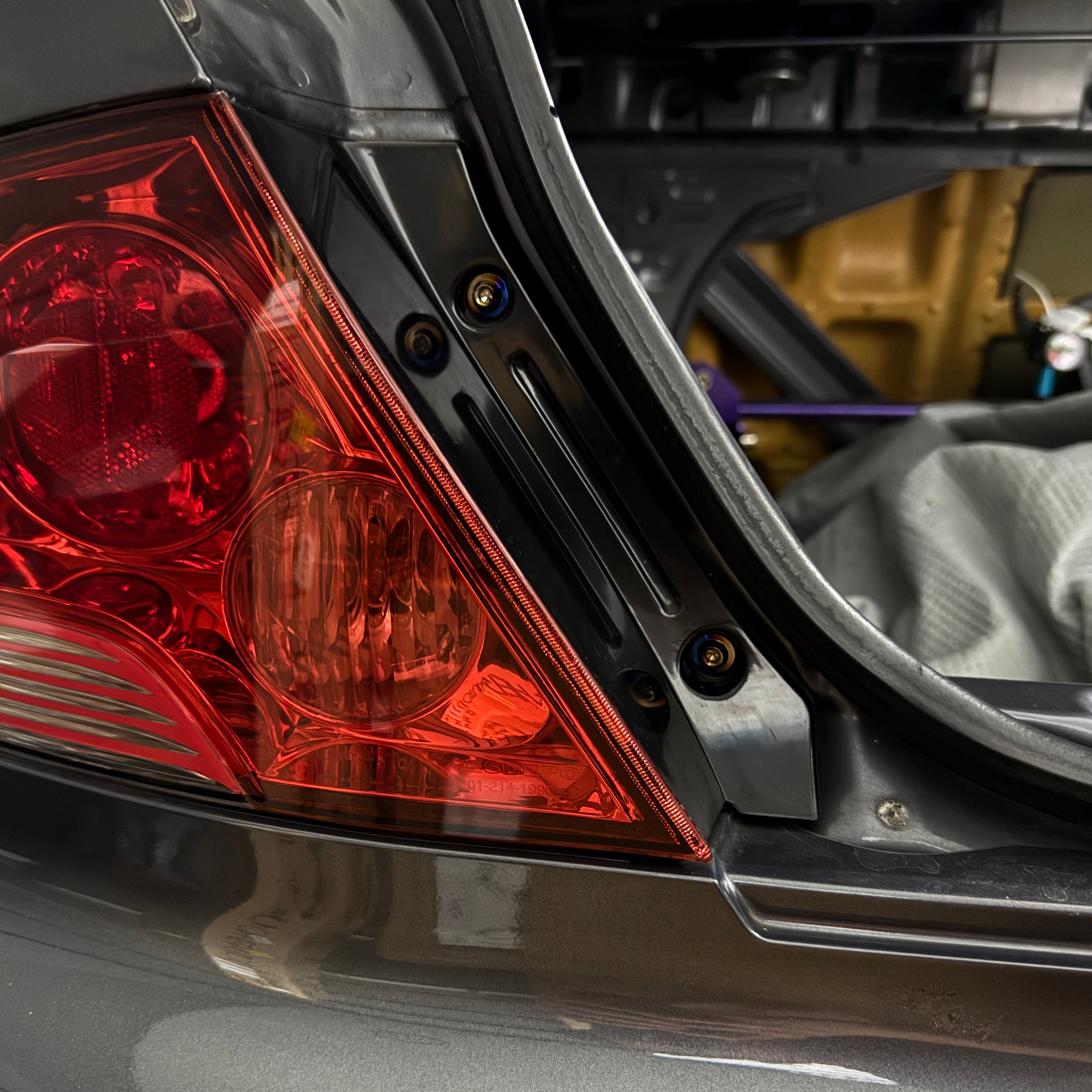 JDC Titanium Taillight Hardware Kit (Evo 7/8/9)